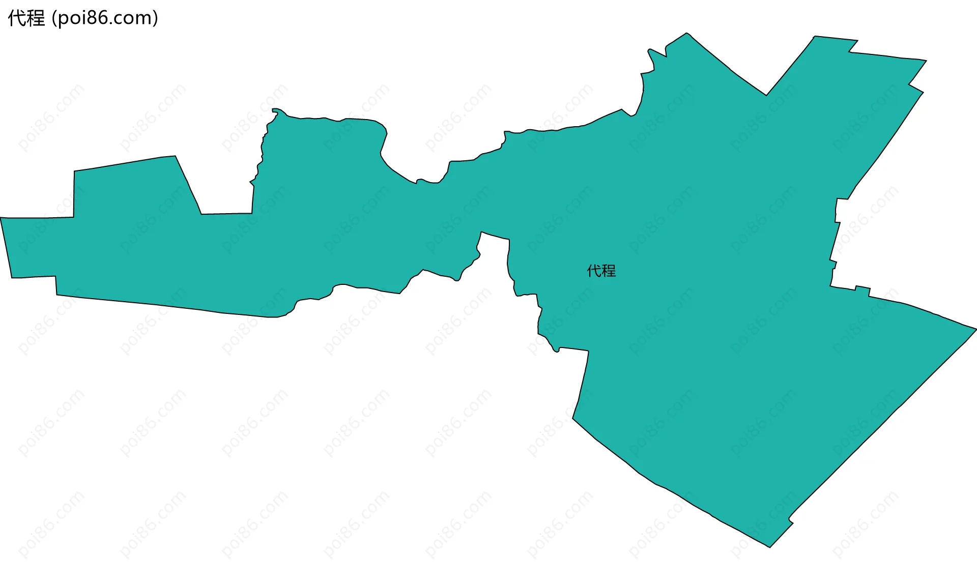 代程边界地图