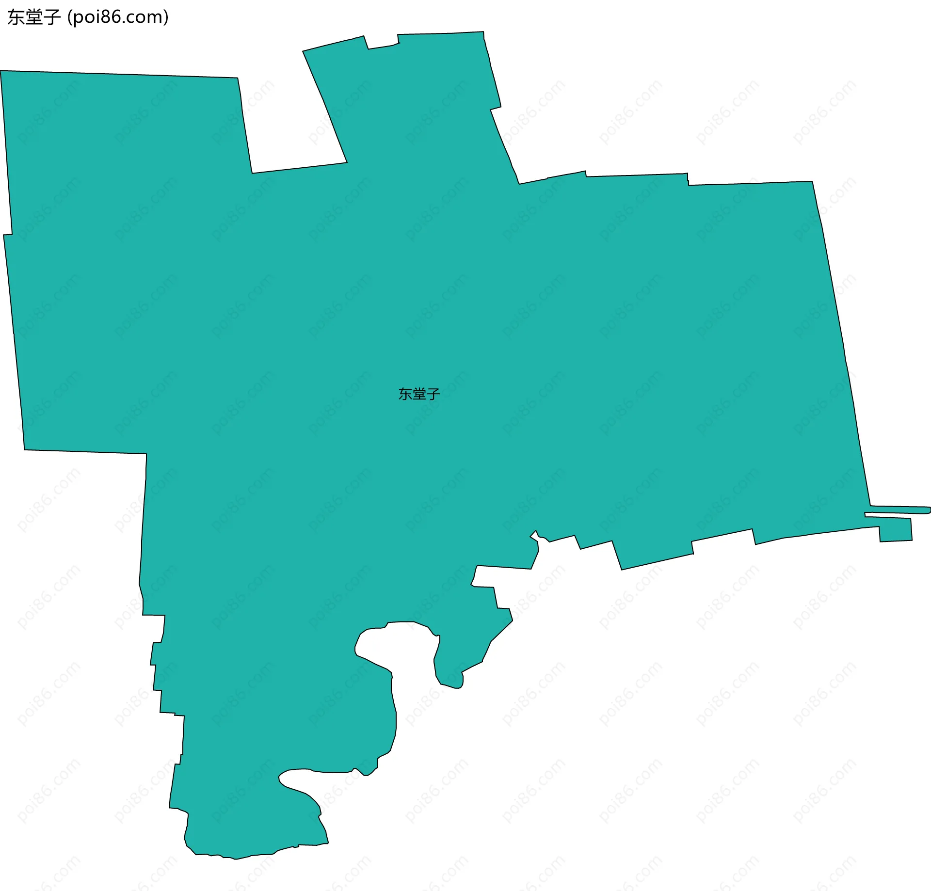 东堂子边界地图
