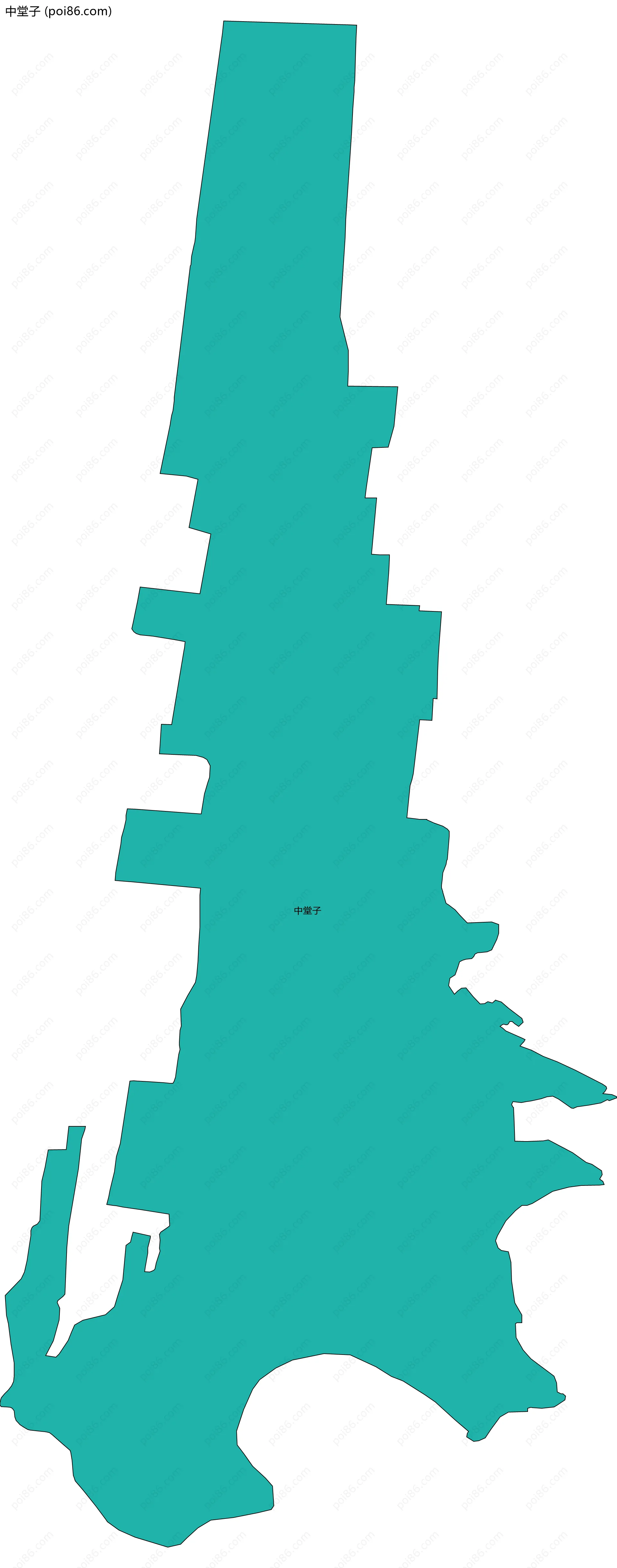 中堂子边界地图