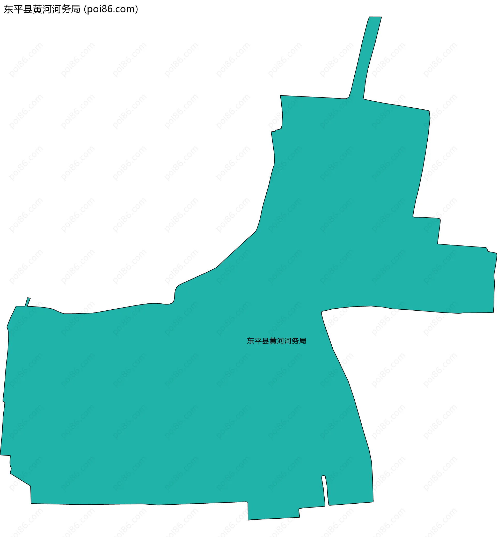 东平县黄河河务局边界地图