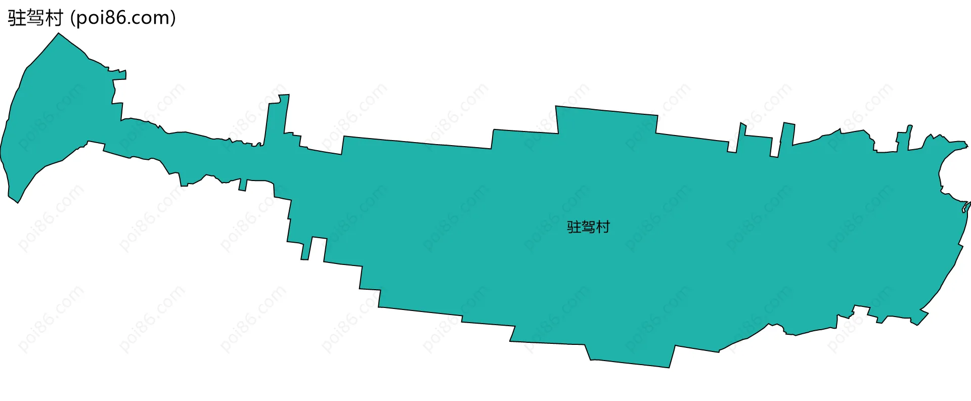 驻驾村边界地图