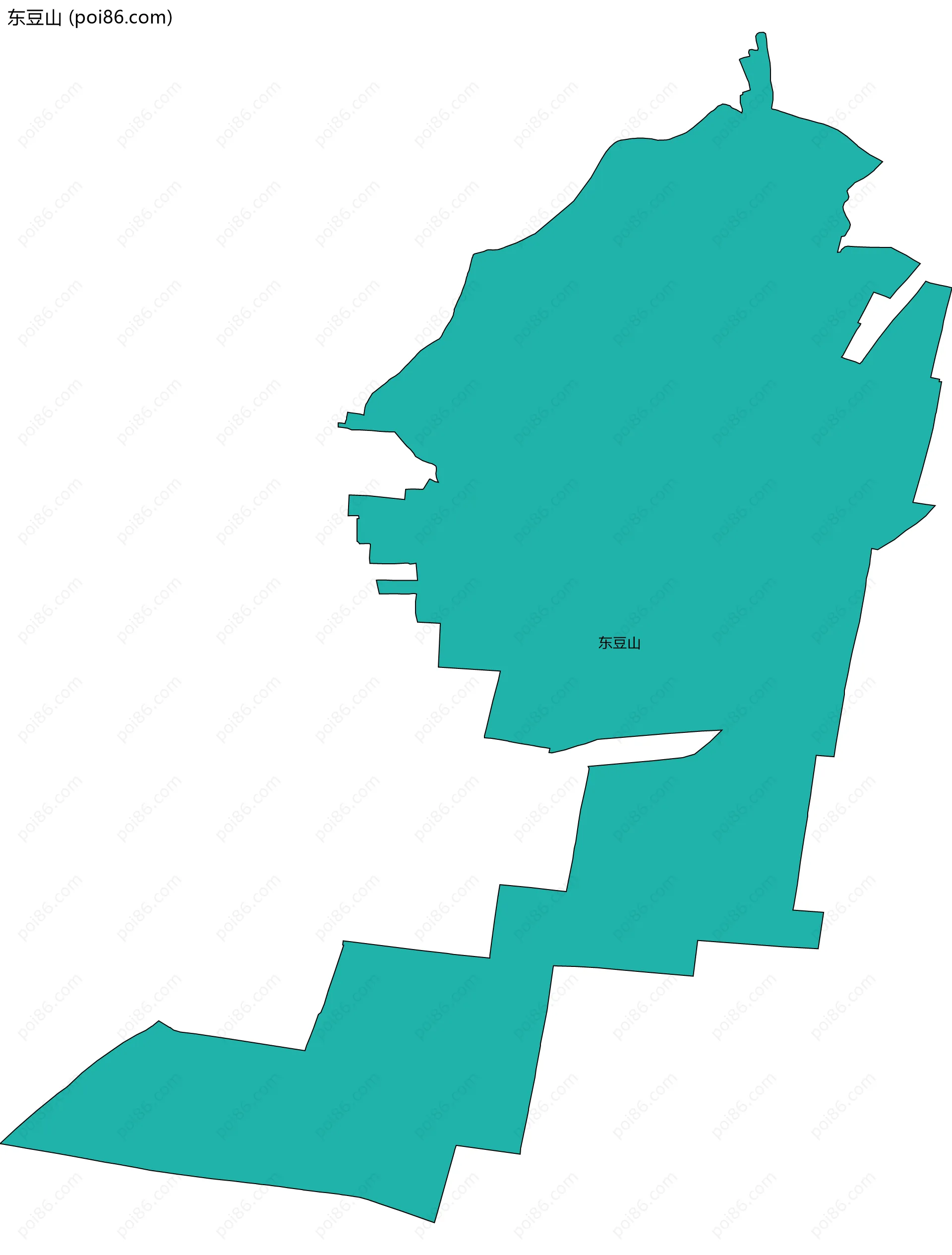 东豆山边界地图