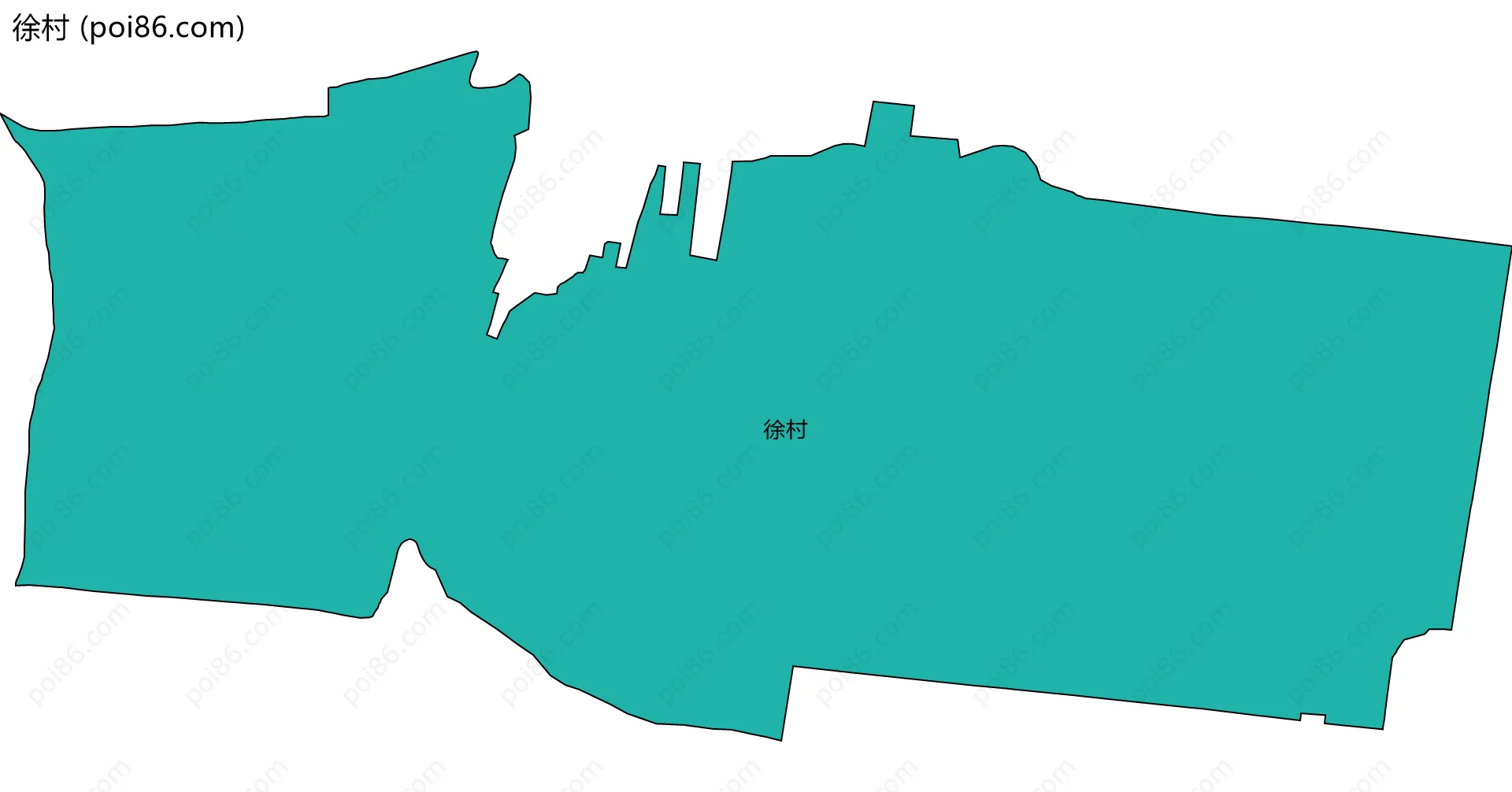 徐村边界地图