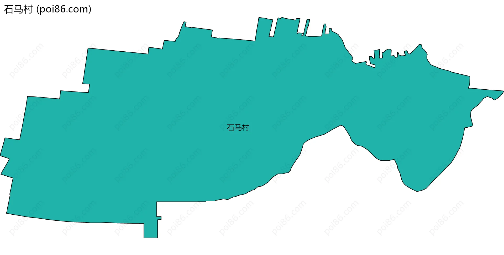 石马村边界地图