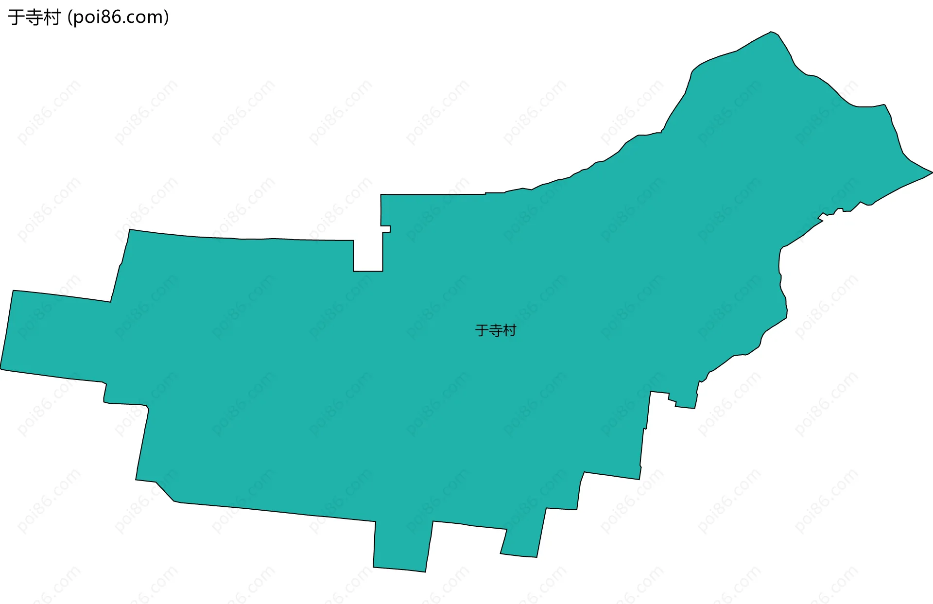 于寺村边界地图