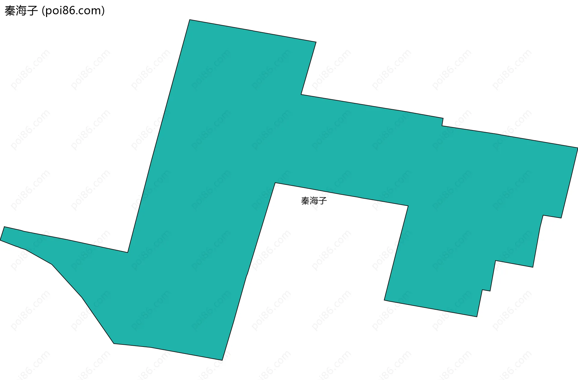 秦海子边界地图