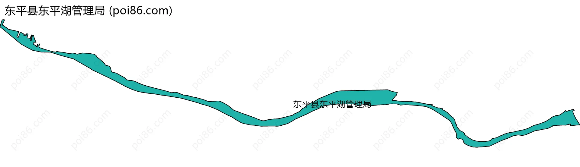 东平县东平湖管理局边界地图