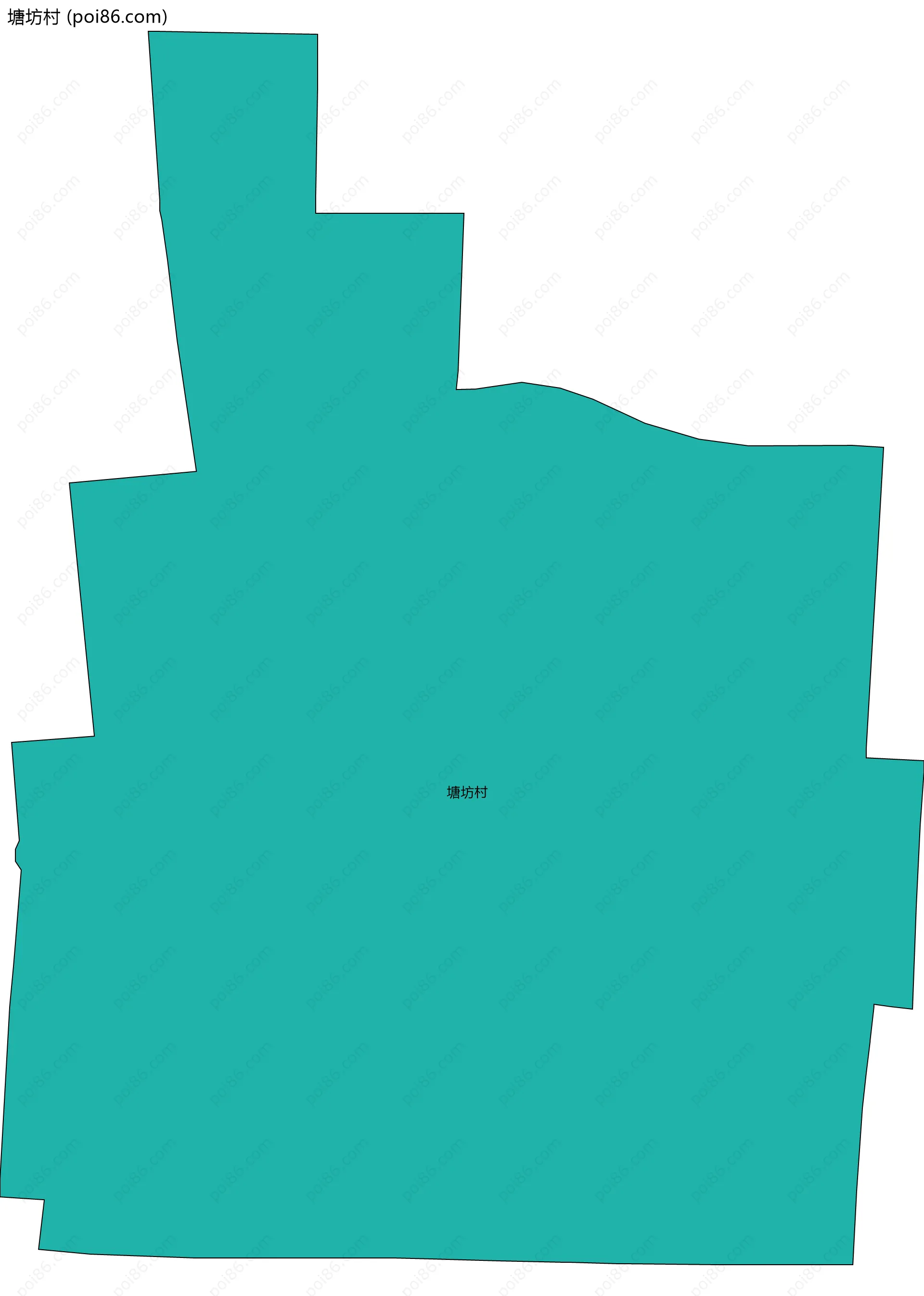 塘坊村边界地图