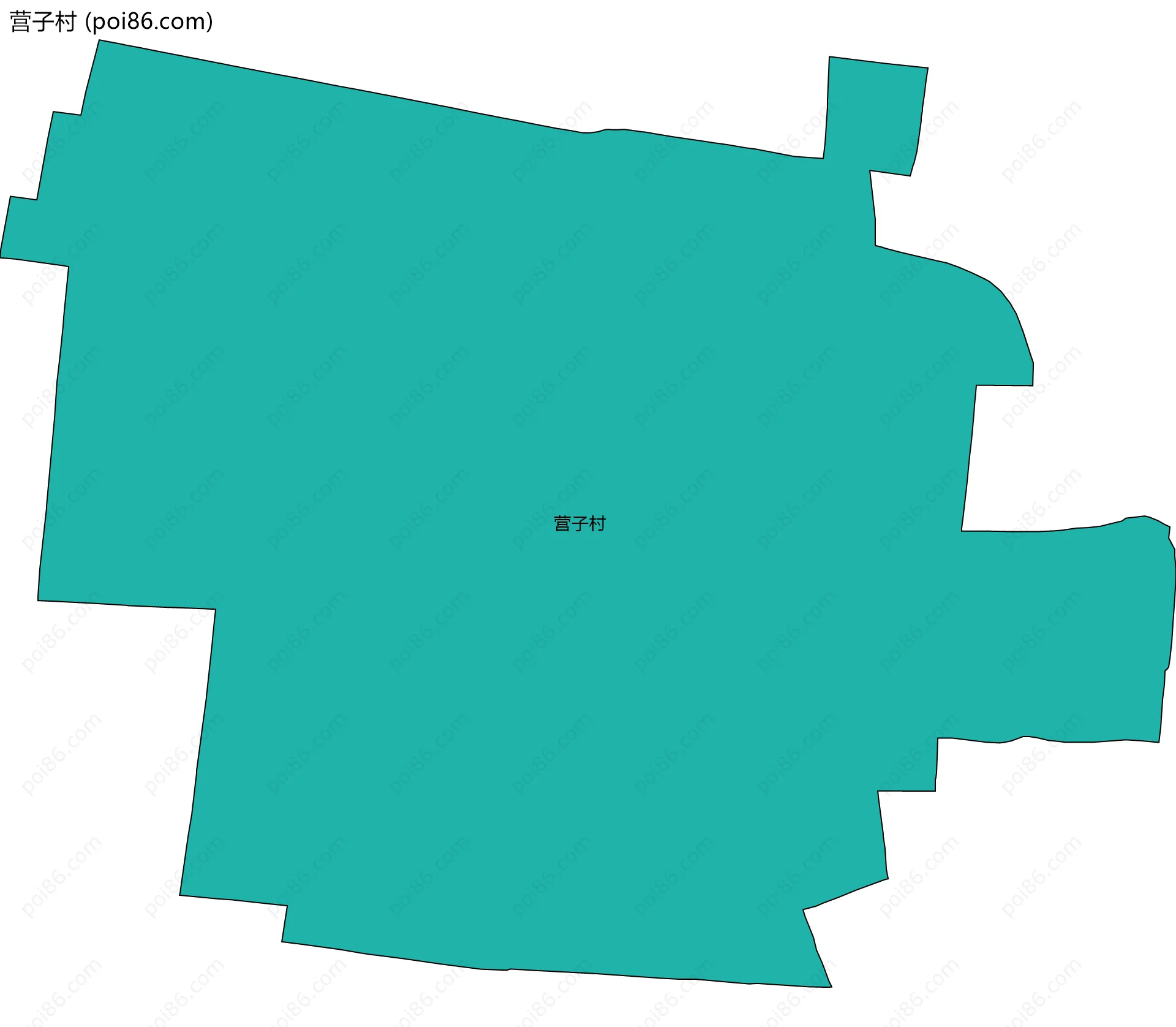 营子村边界地图