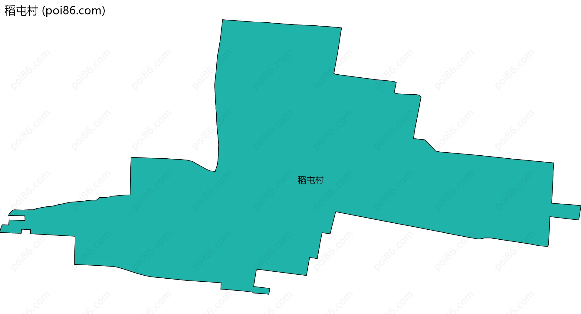 稻屯村边界地图