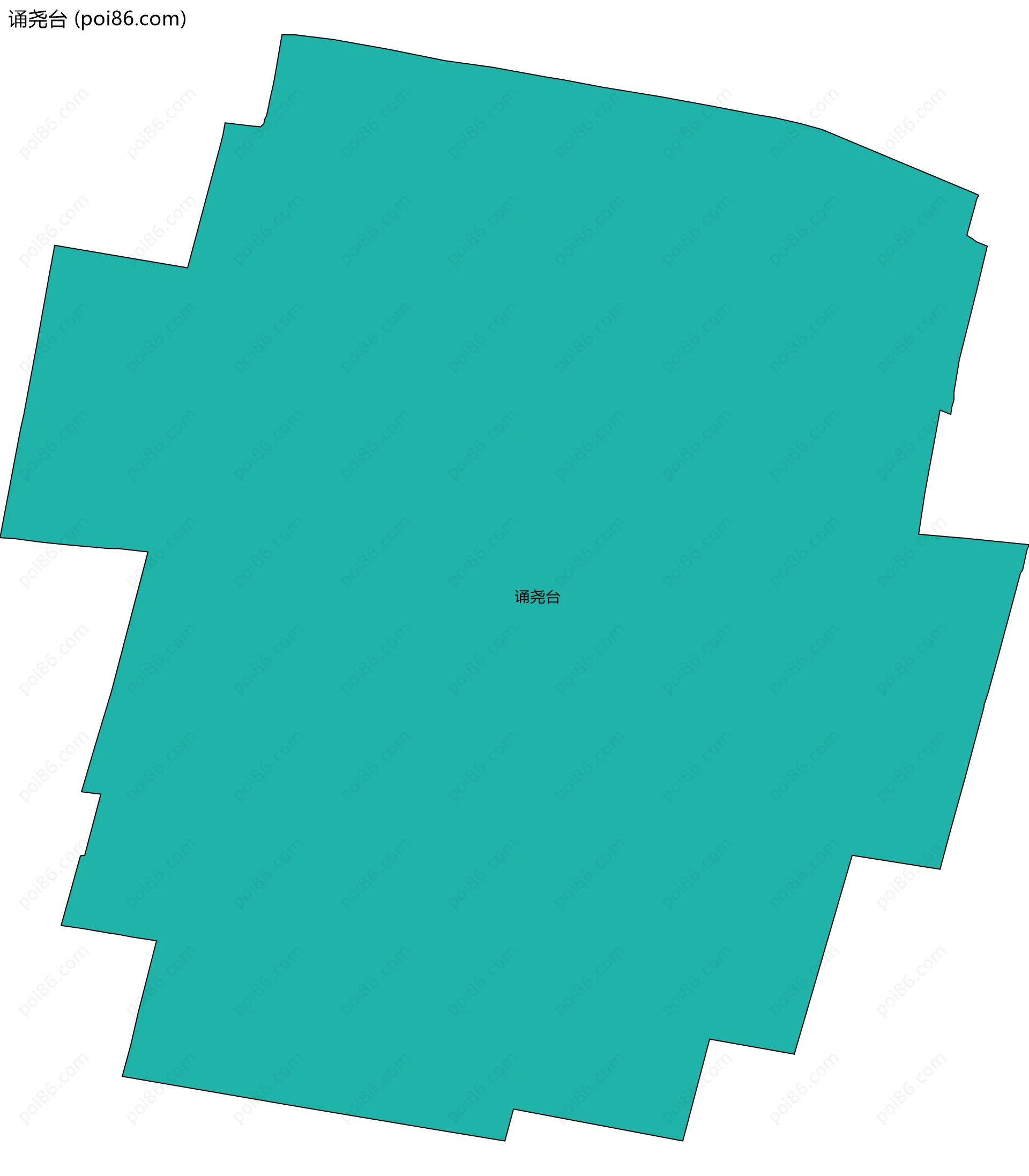 诵尧台边界地图