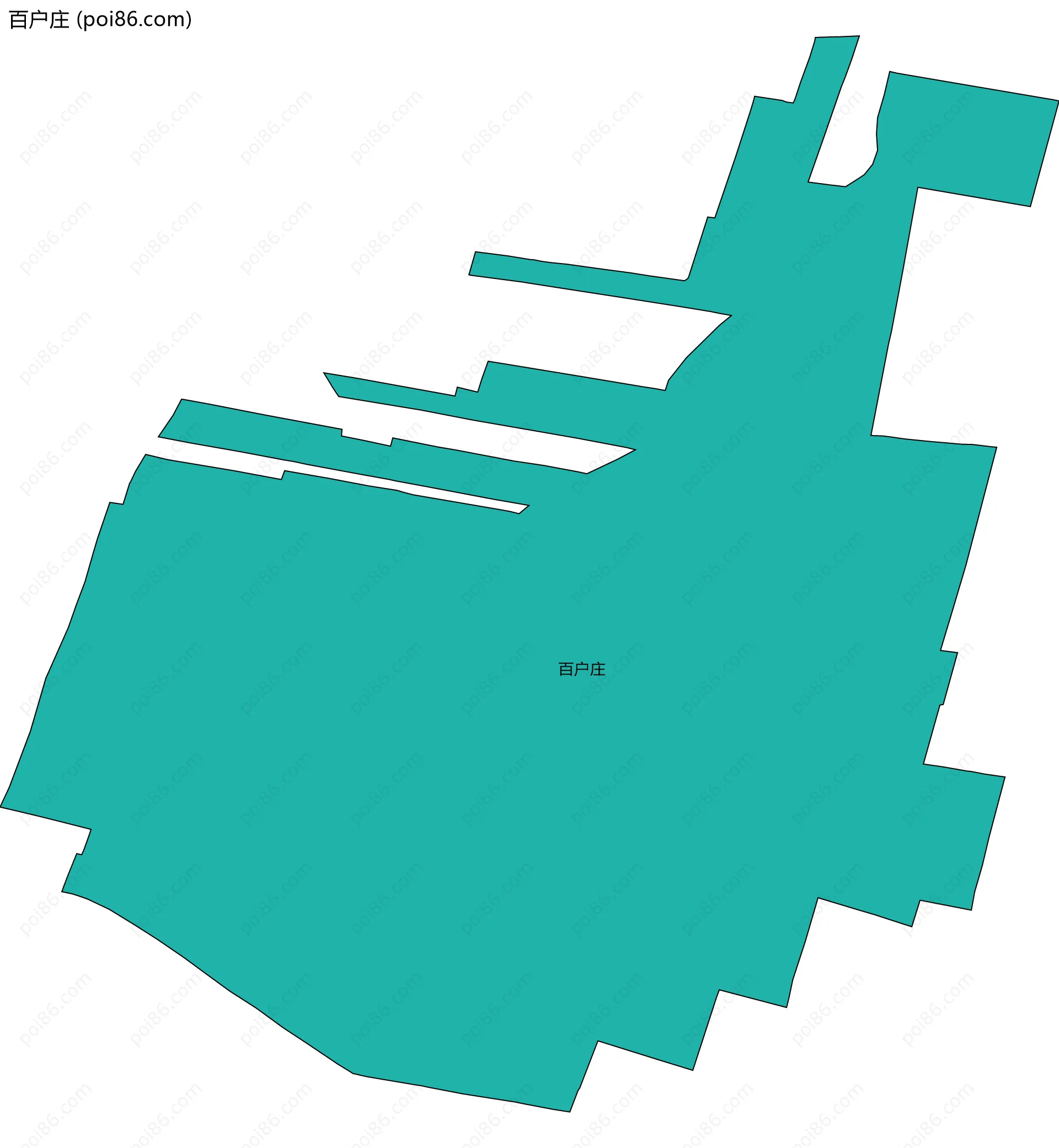 百户庄边界地图