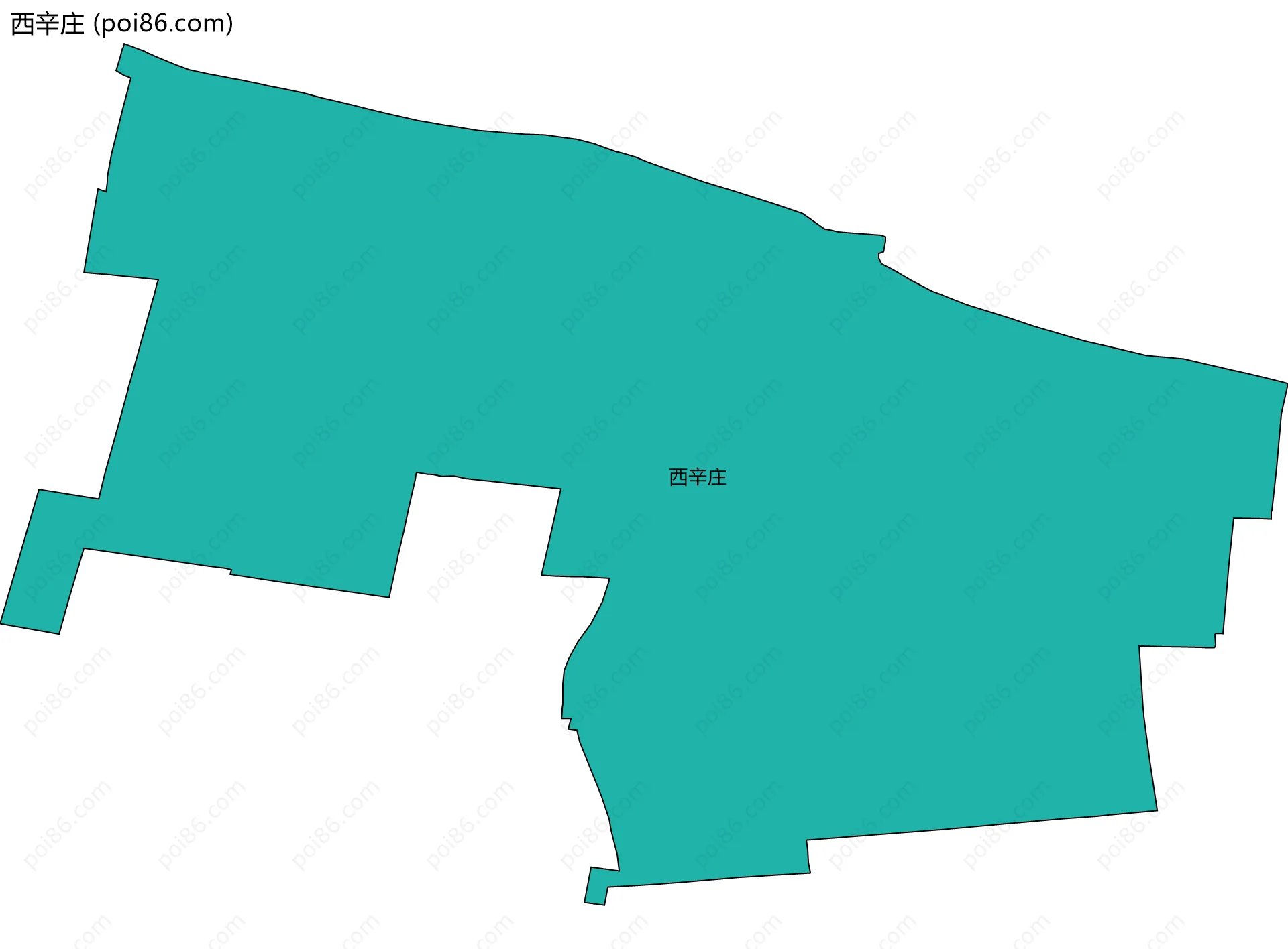 西辛庄边界地图