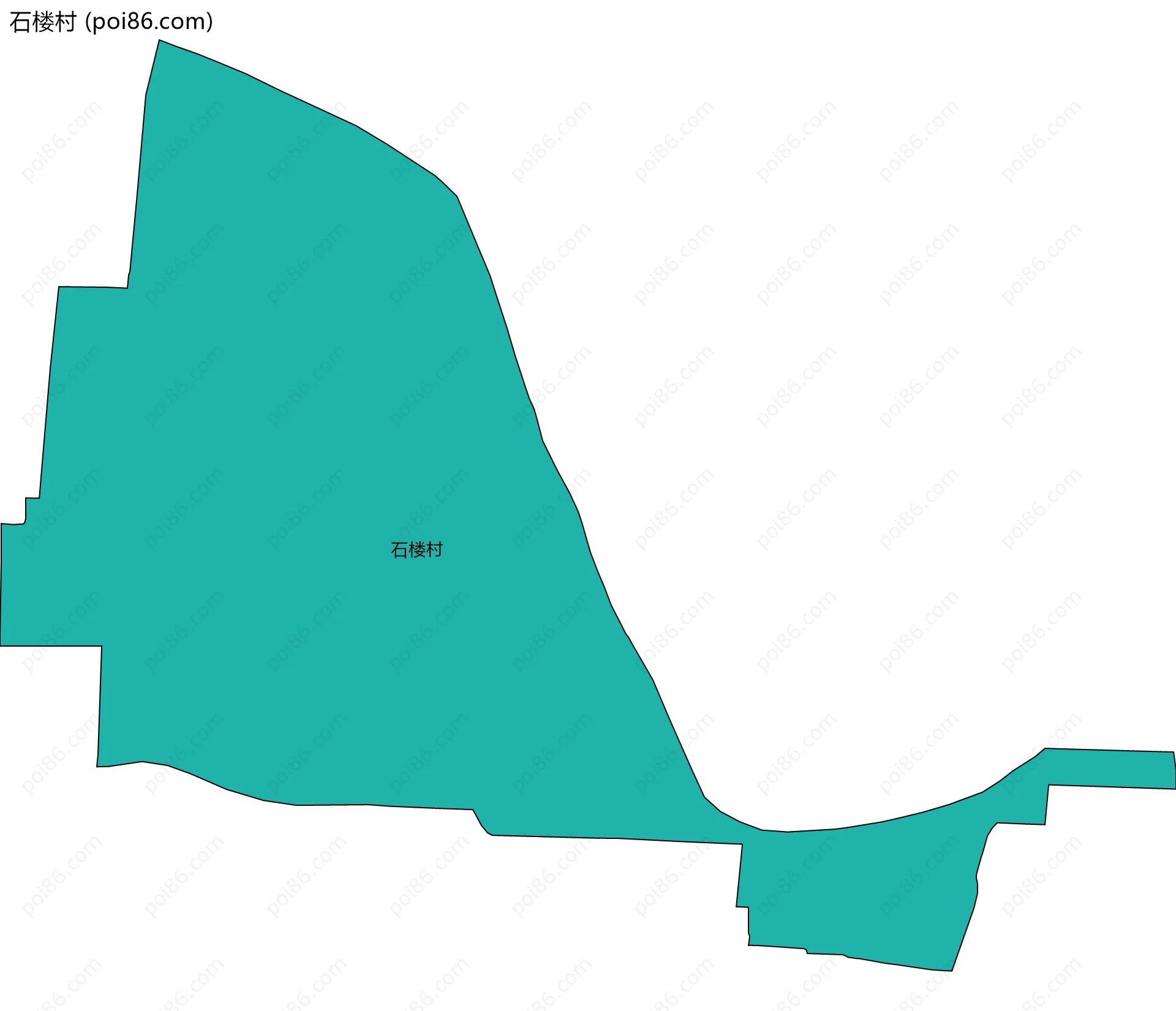 石楼村边界地图