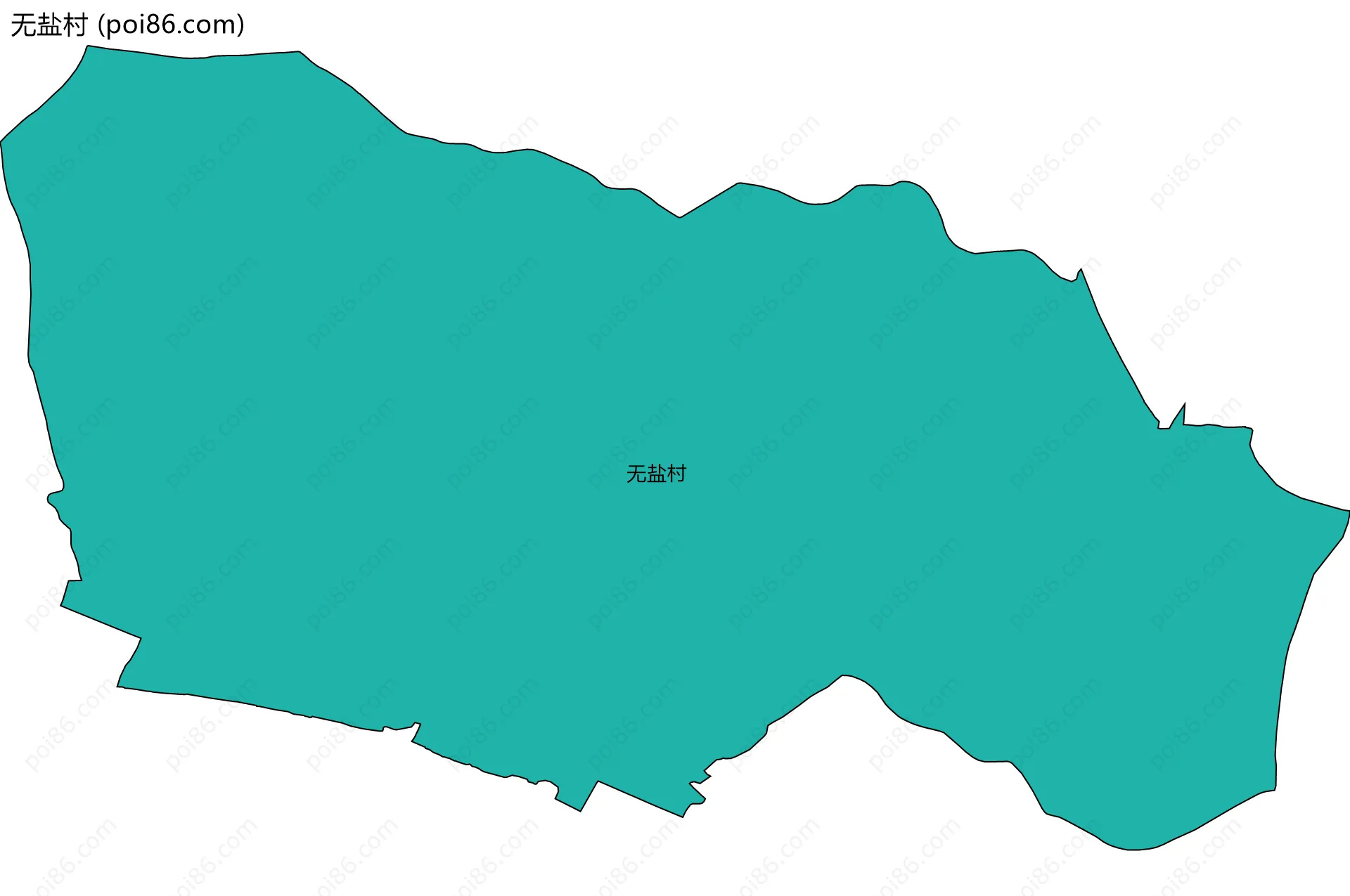 无盐村边界地图