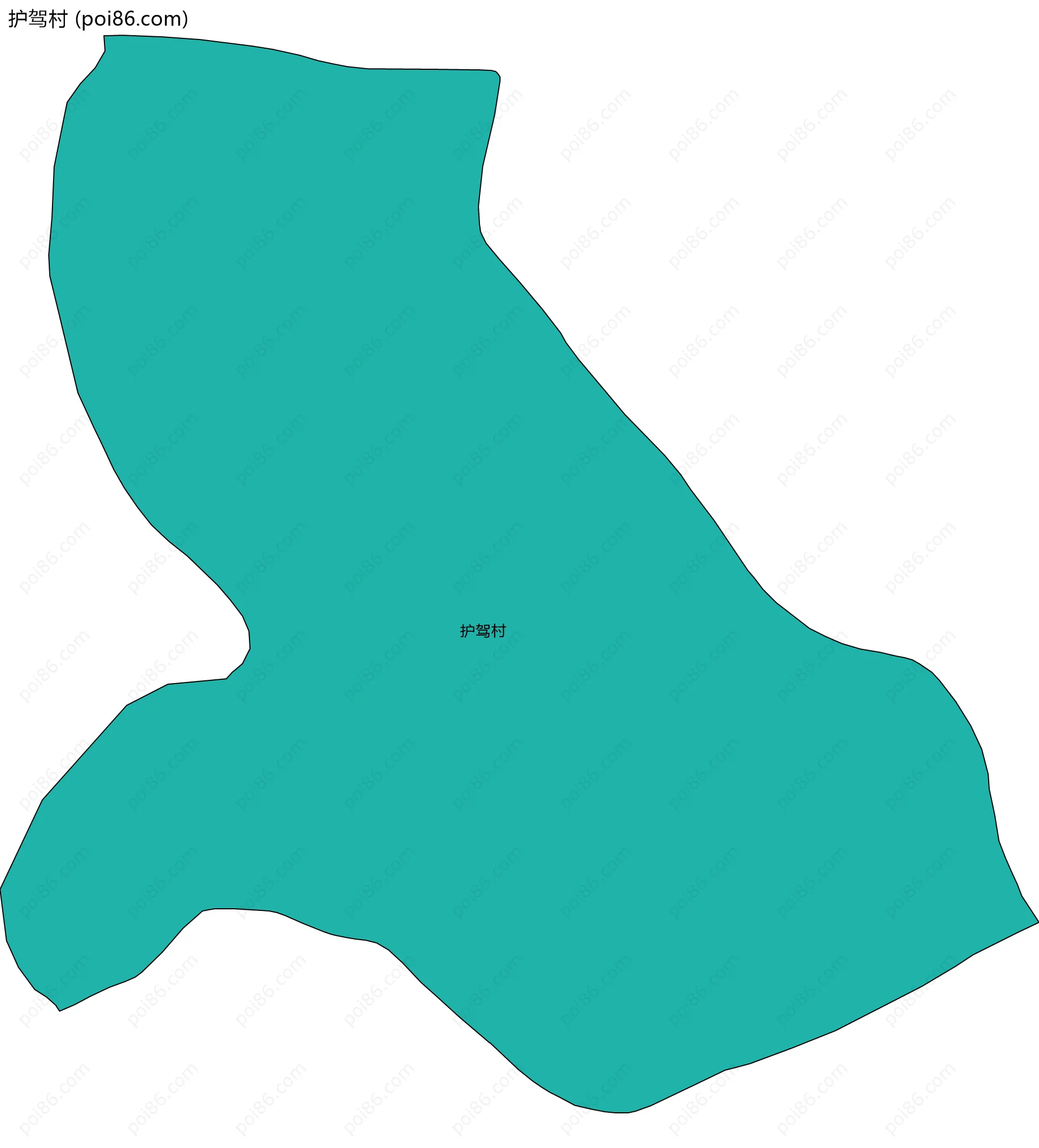 护驾村边界地图