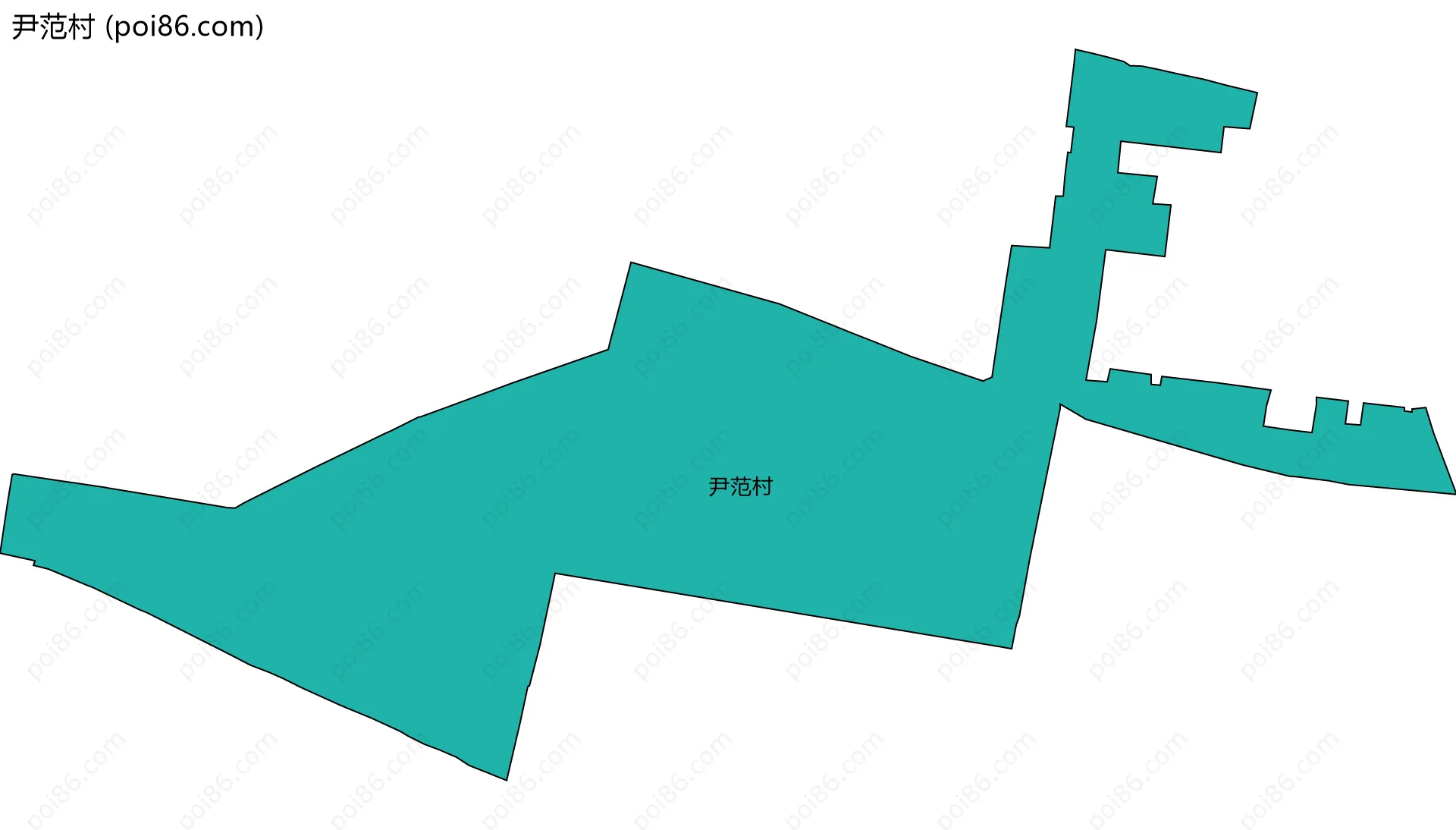 尹范村边界地图