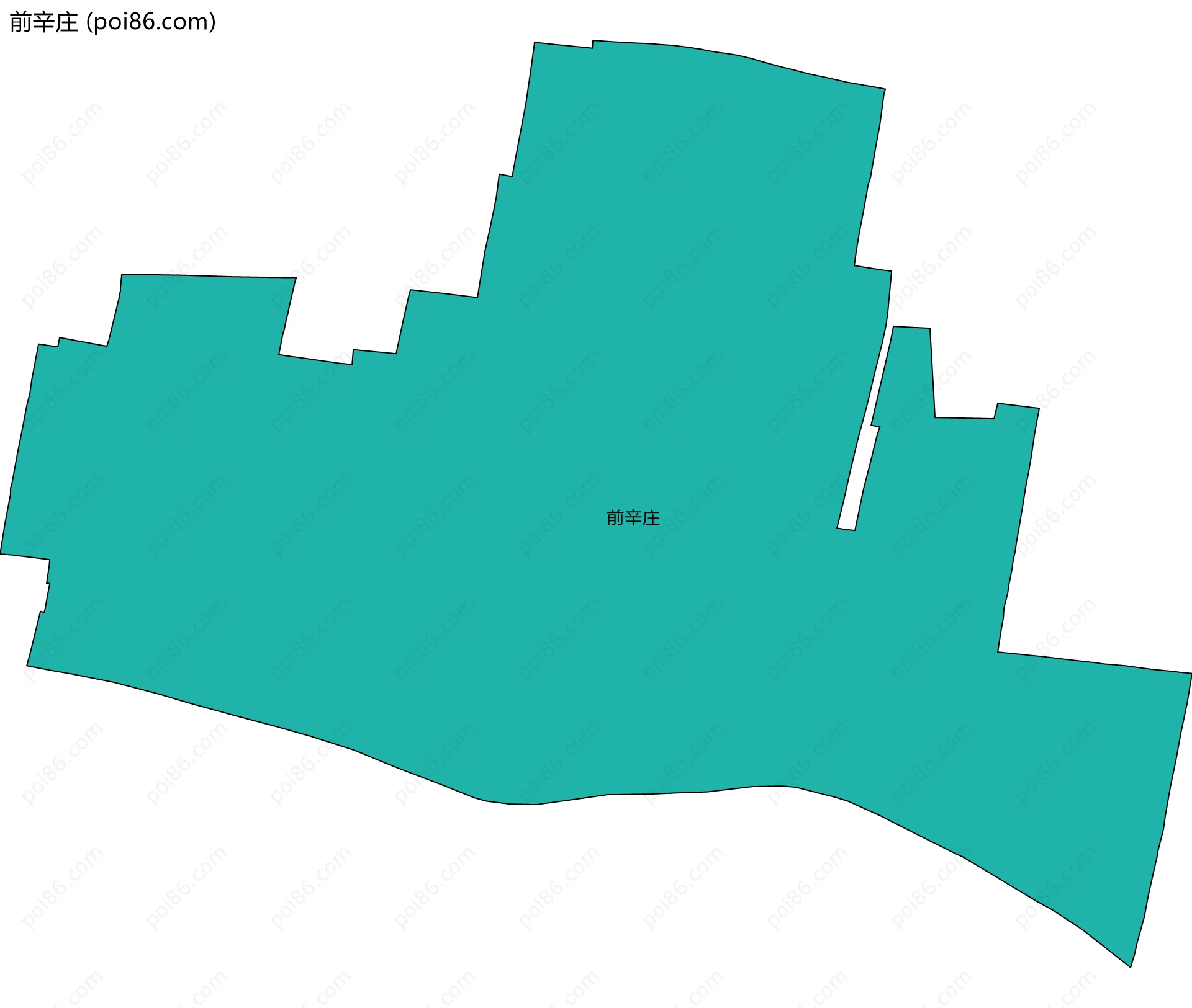 前辛庄边界地图