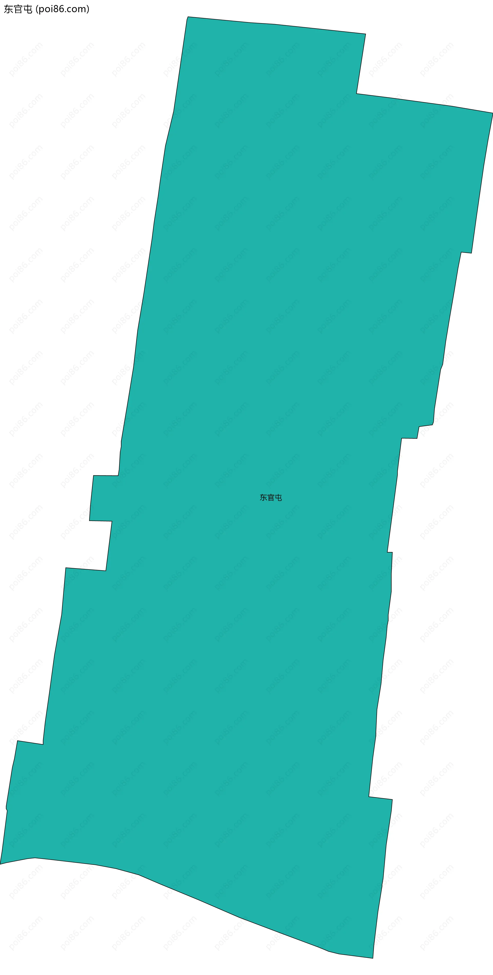 东官屯边界地图