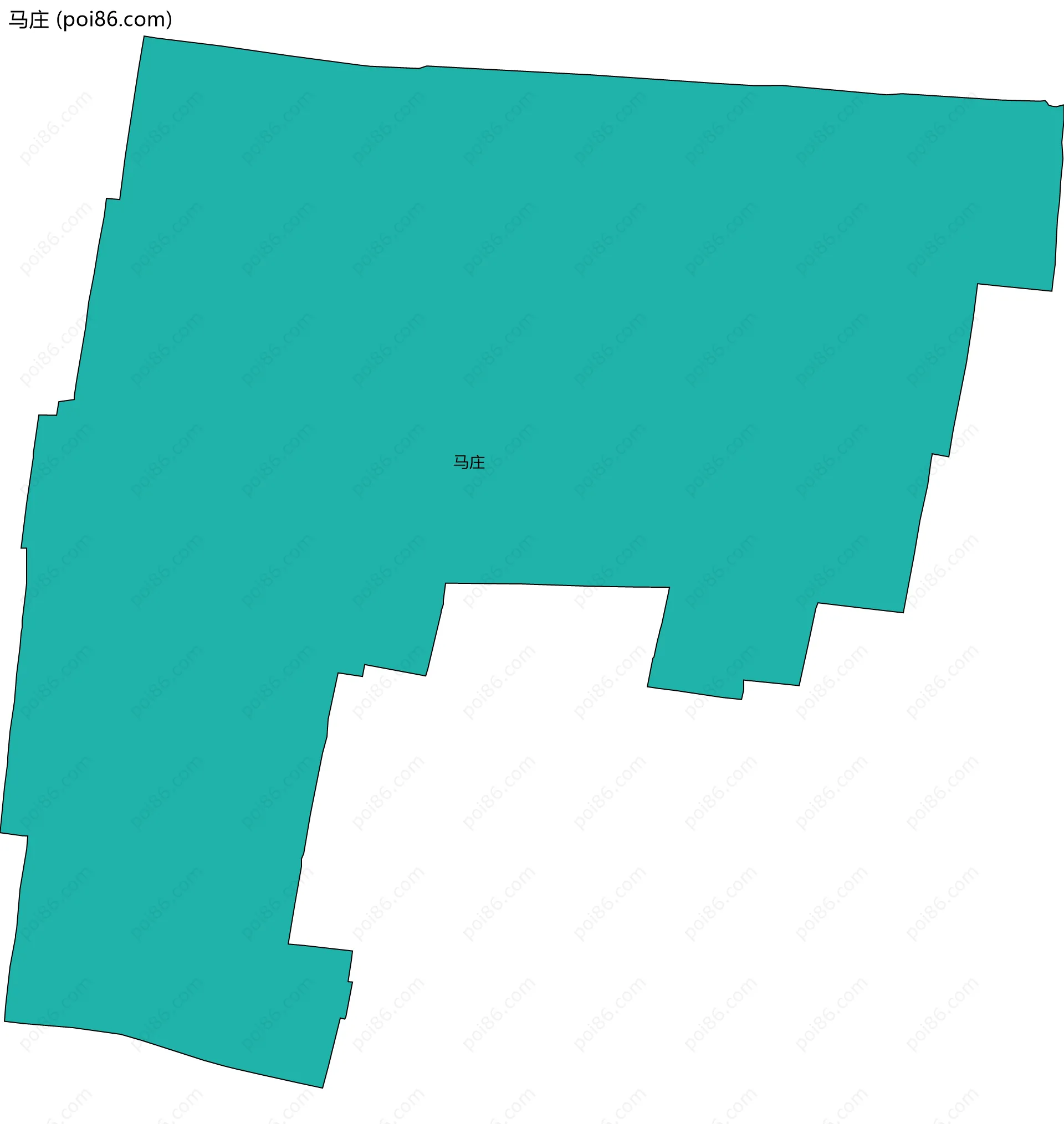 马庄边界地图