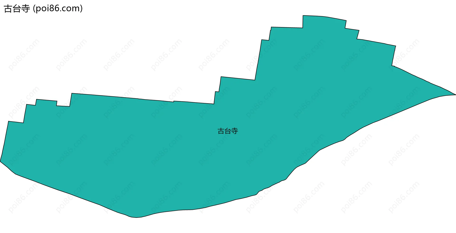 古台寺边界地图