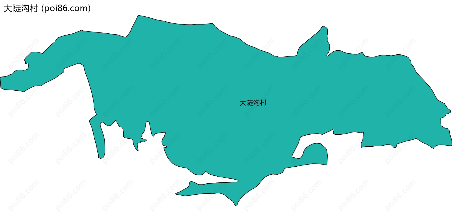 大陡沟村边界地图