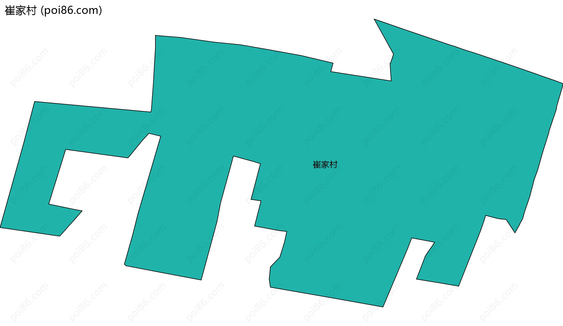 崔家村边界地图