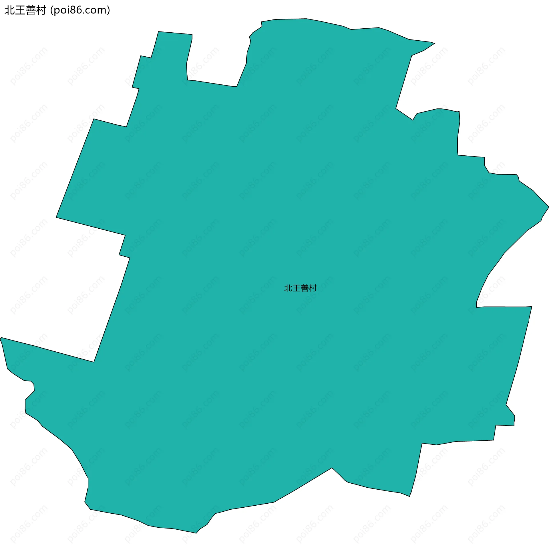 北王善村边界地图