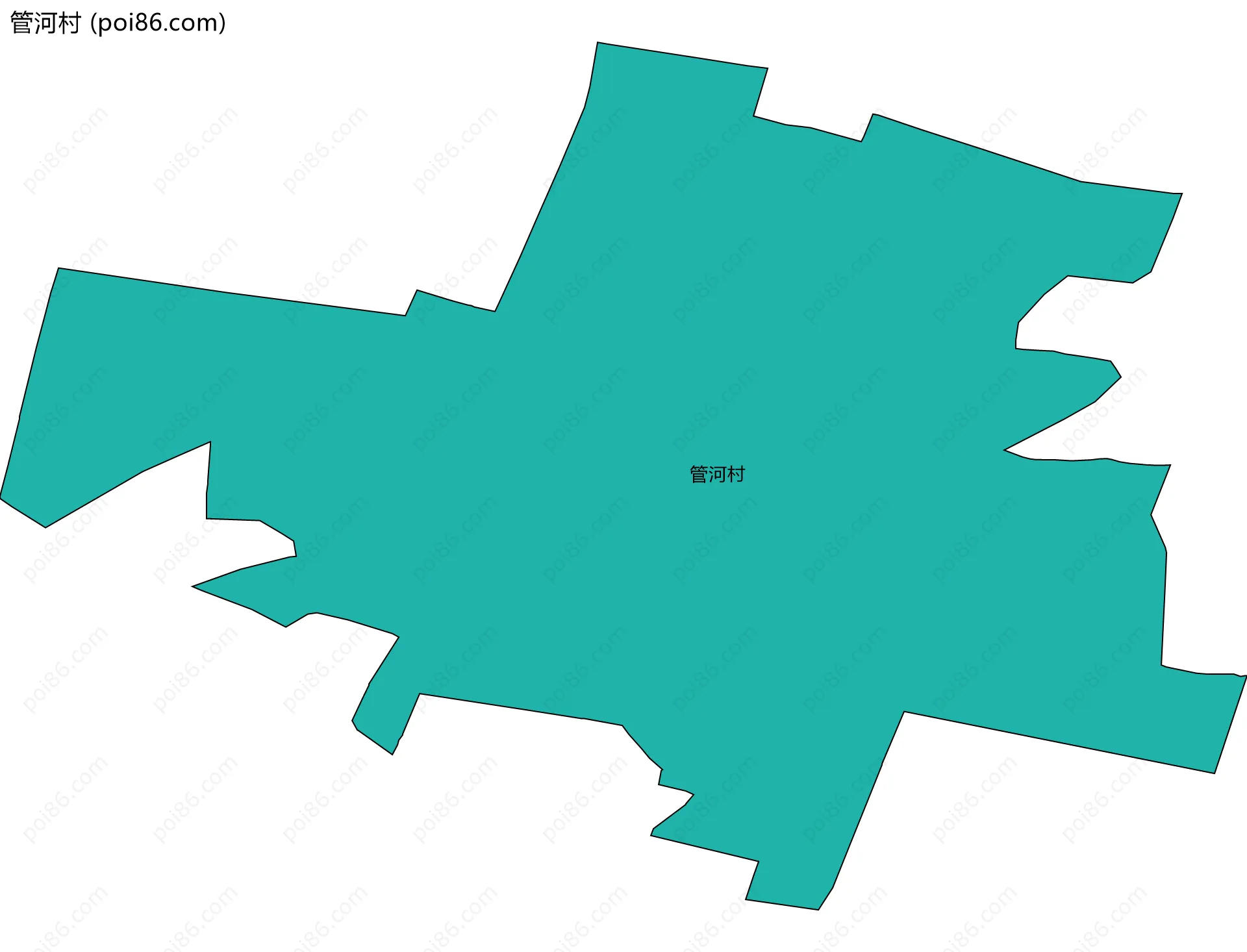 管河村边界地图
