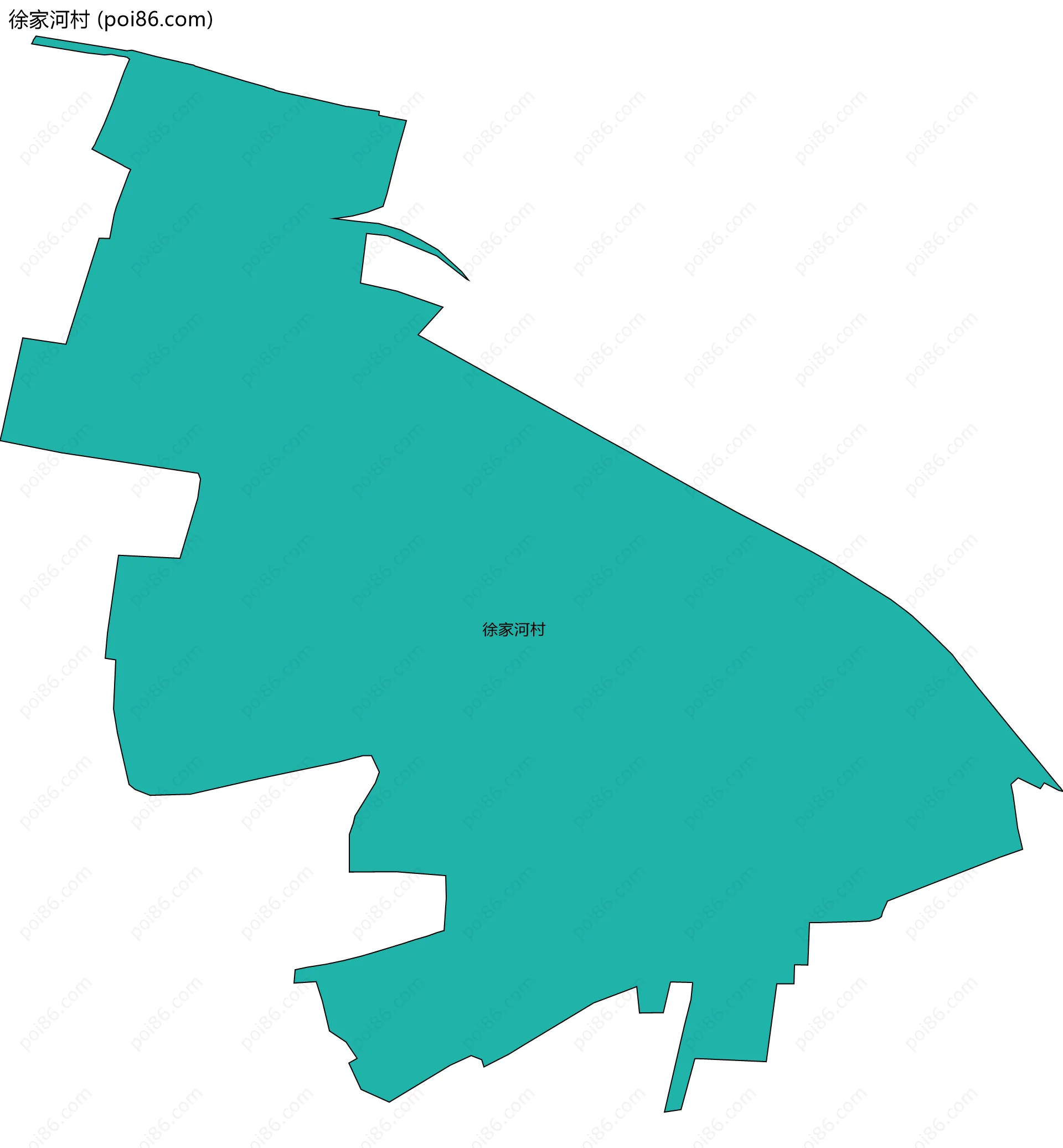 徐家河村边界地图