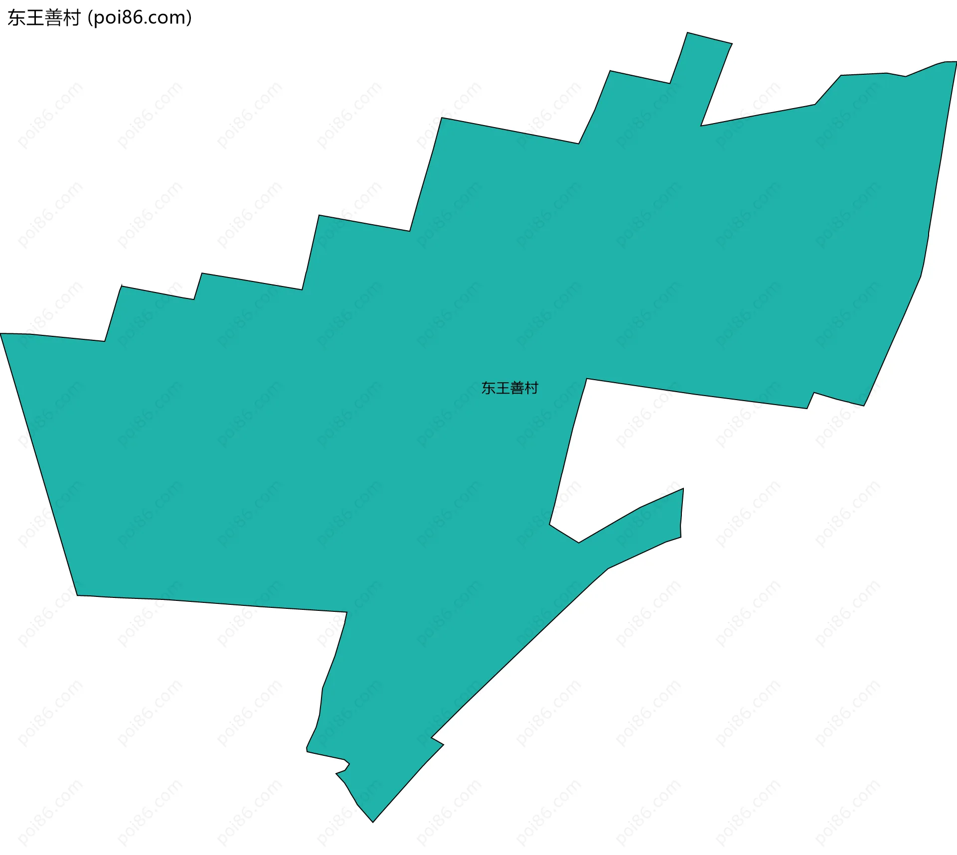 东王善村边界地图