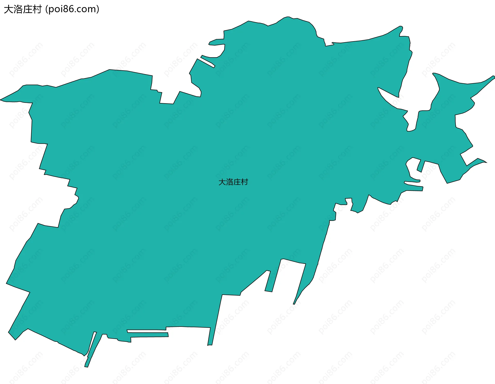 大洛庄村边界地图