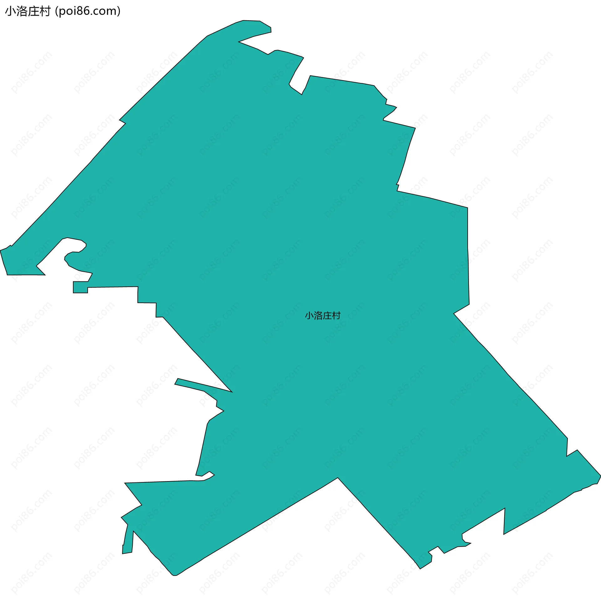 小洛庄村边界地图