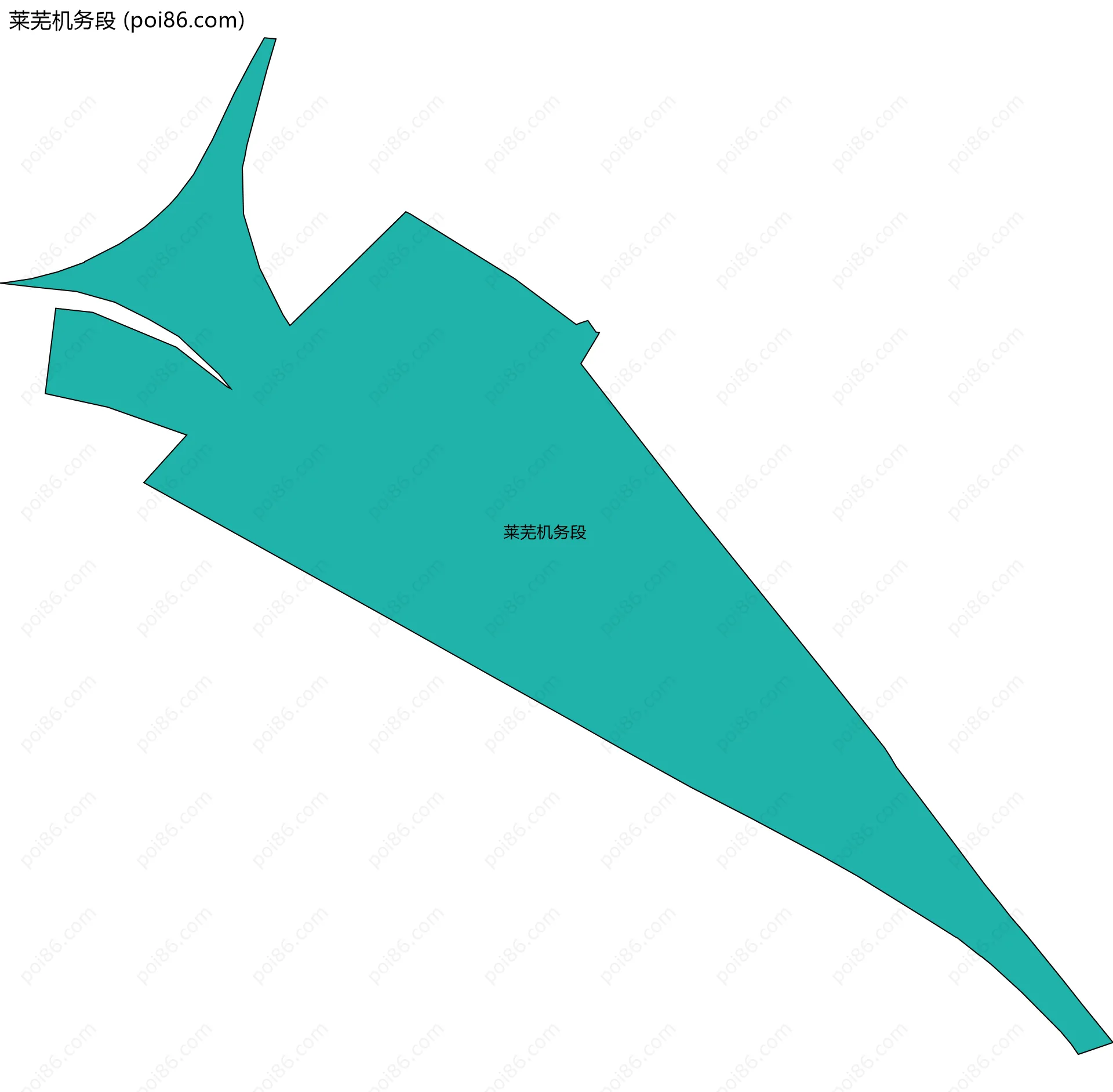 莱芜机务段边界地图