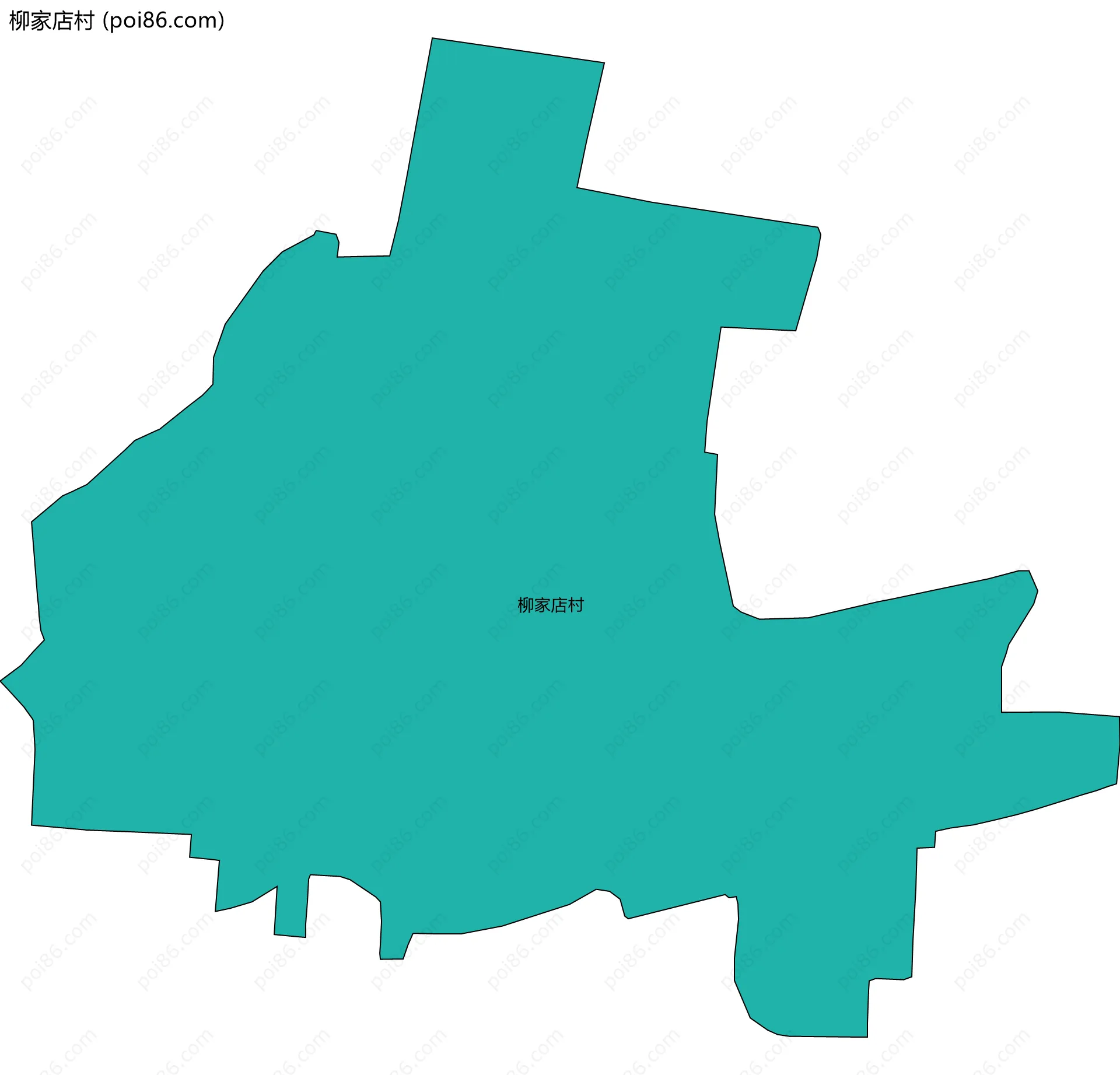 柳家店村边界地图