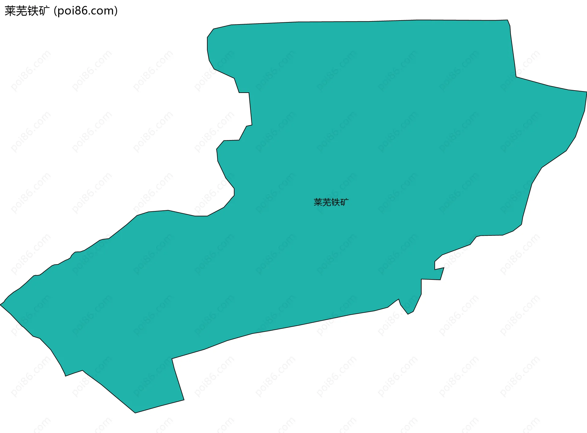 莱芜铁矿边界地图
