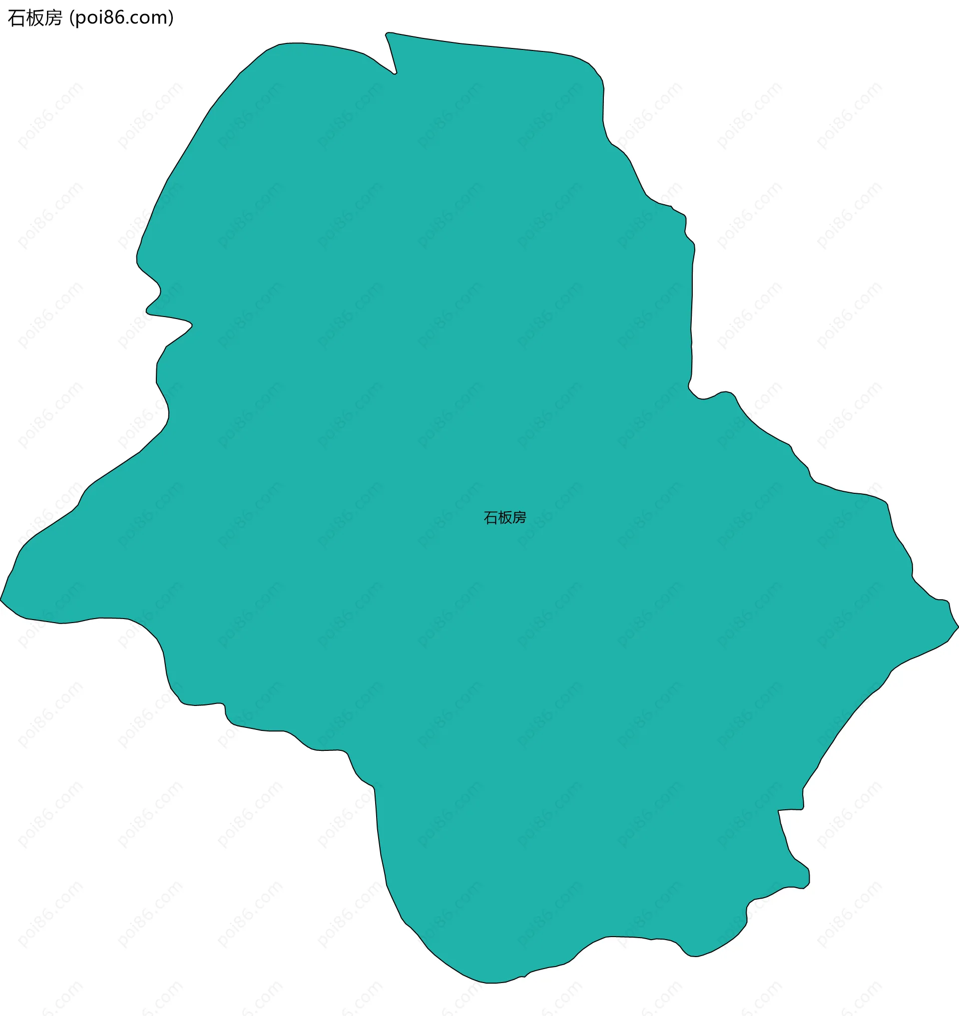 石板房边界地图