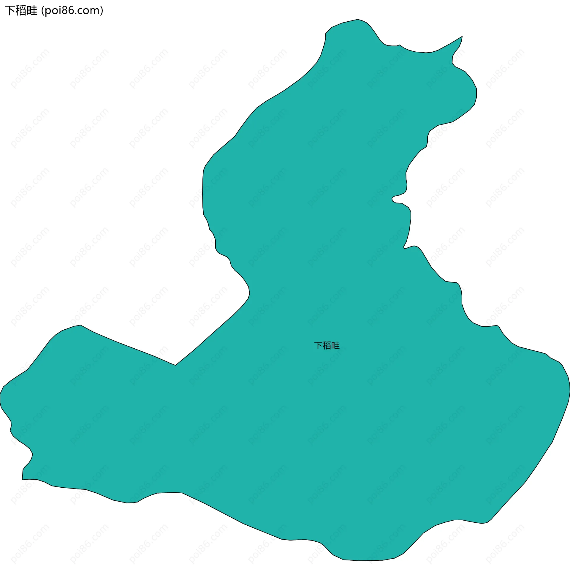 下稻畦边界地图