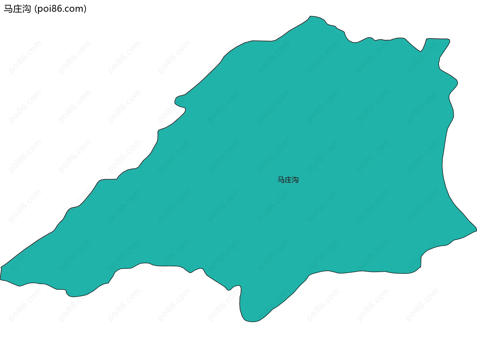 马庄沟边界地图