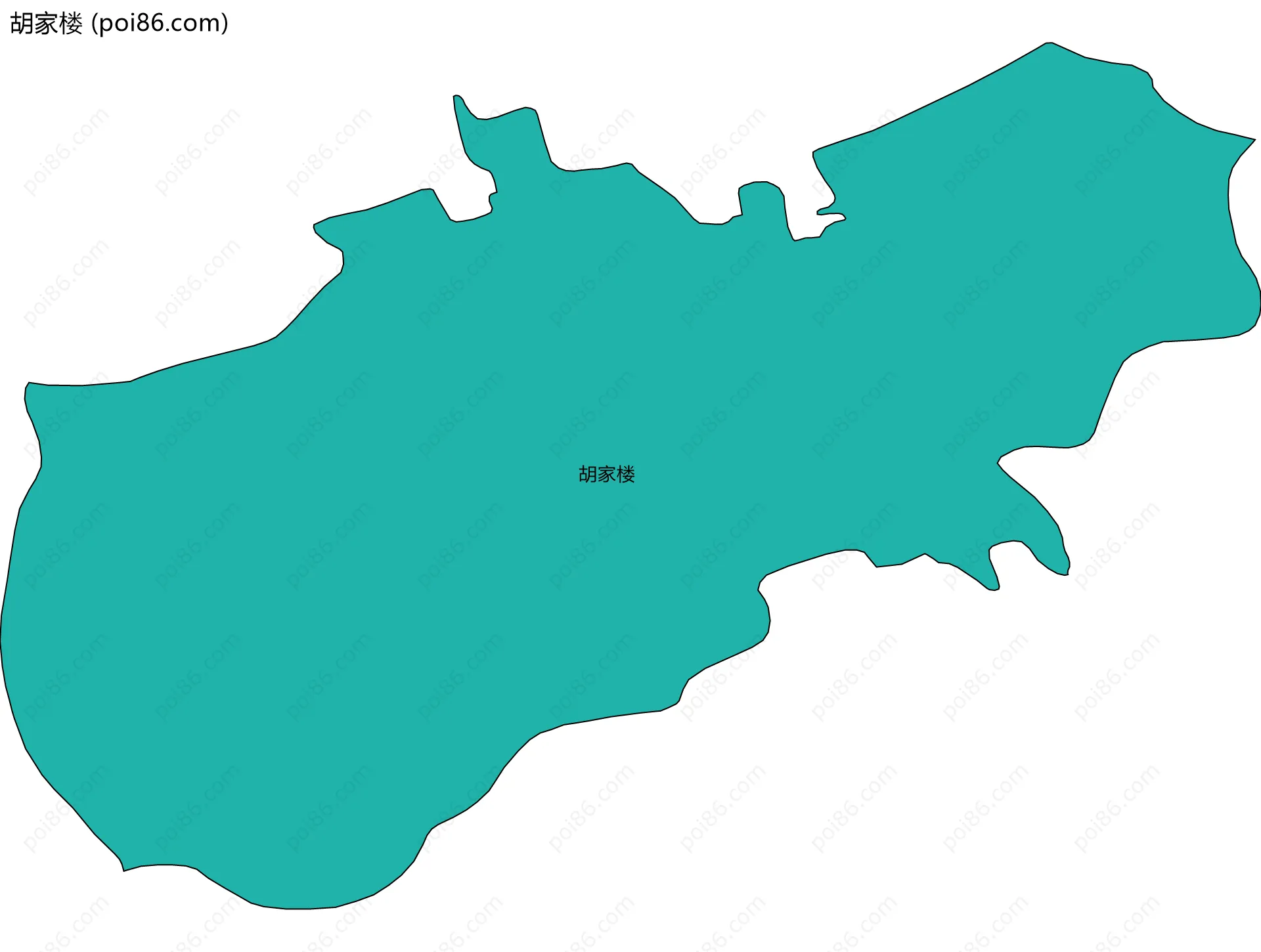 胡家楼边界地图