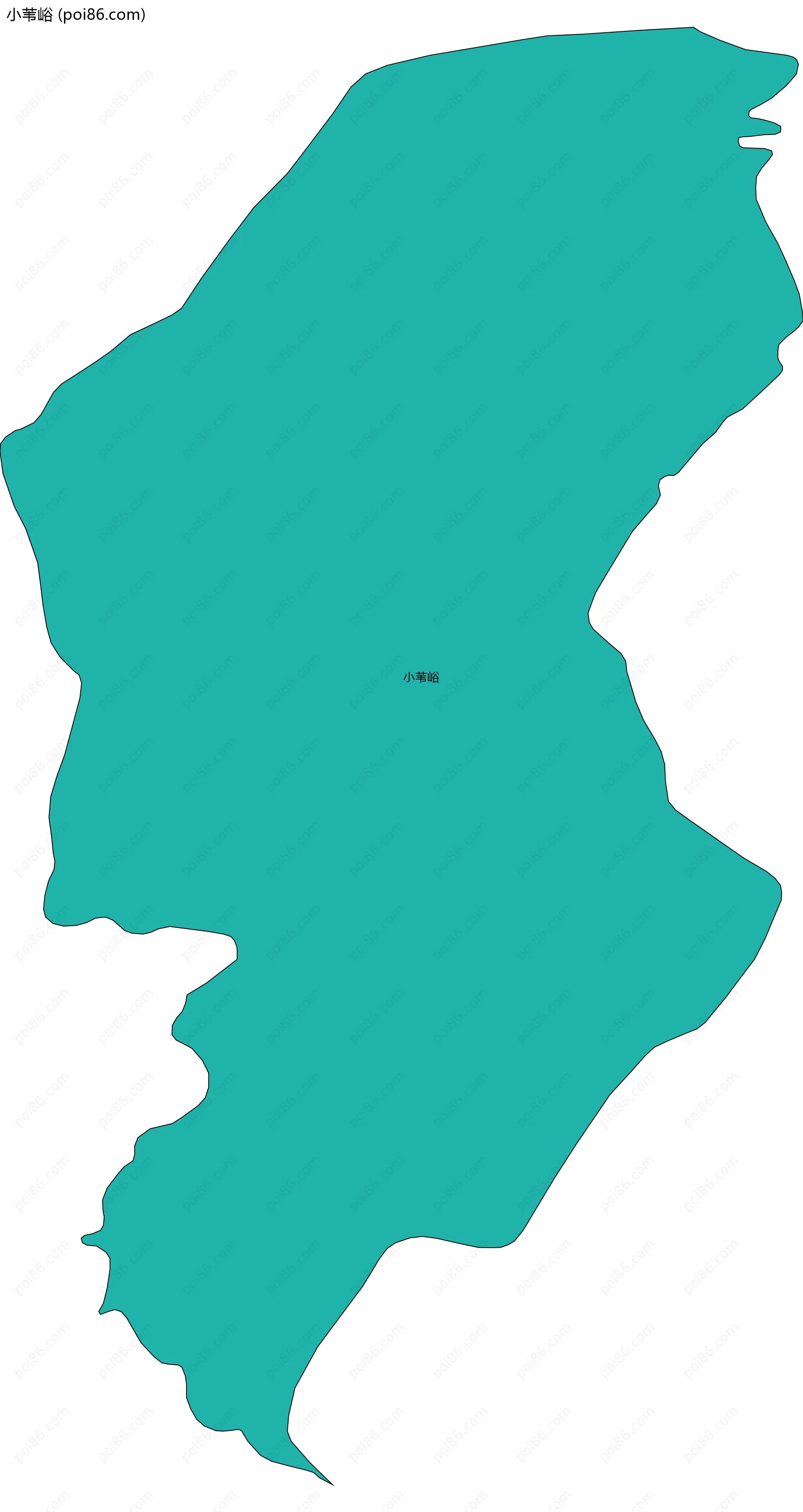 小苇峪边界地图