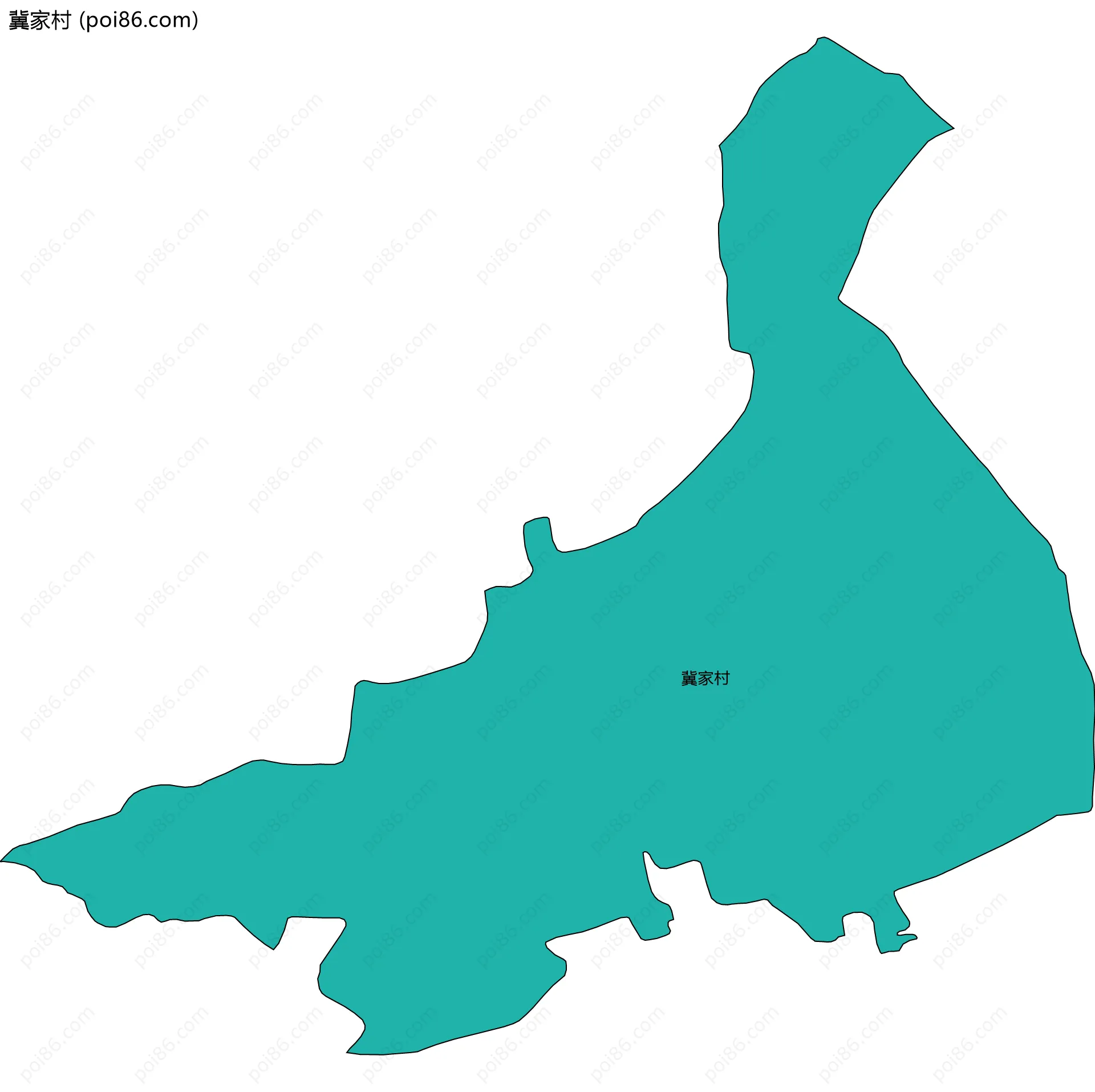 冀家村边界地图