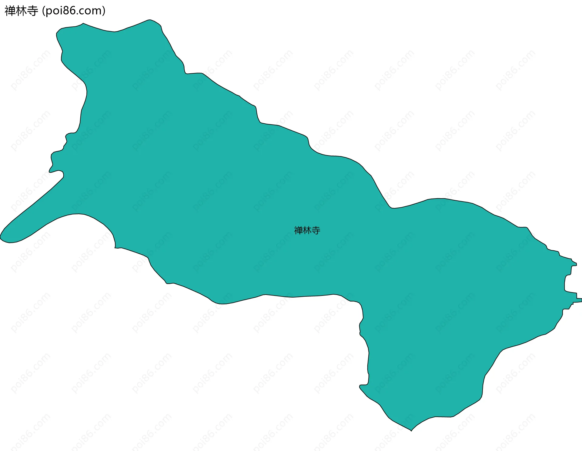 禅林寺边界地图