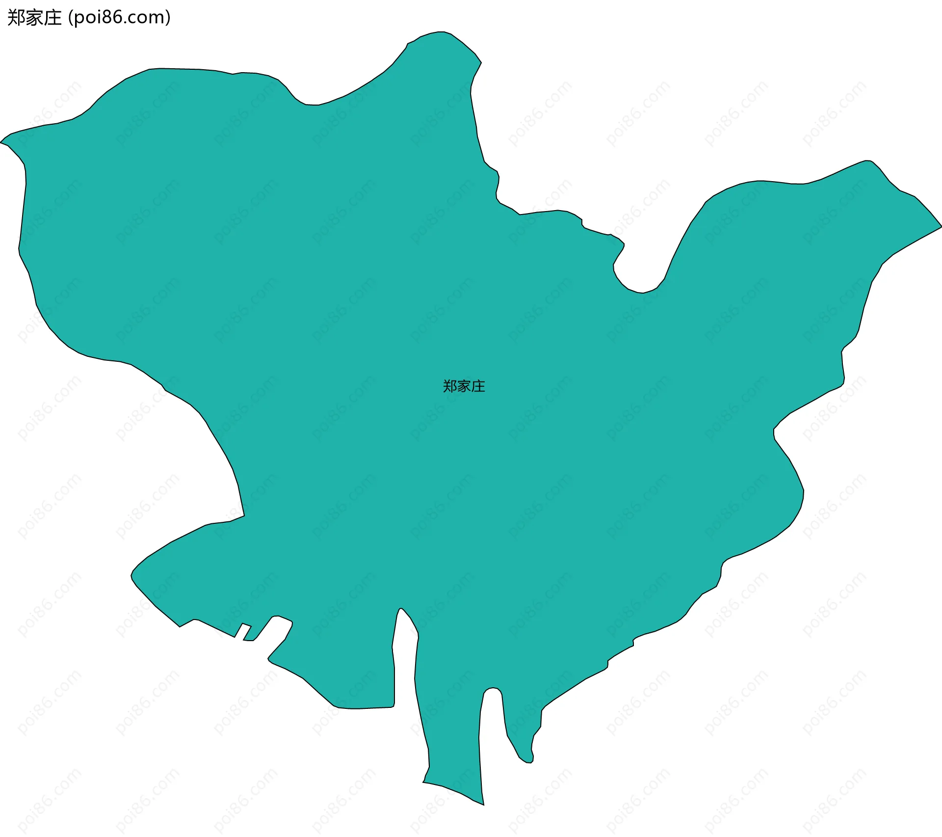 郑家庄边界地图