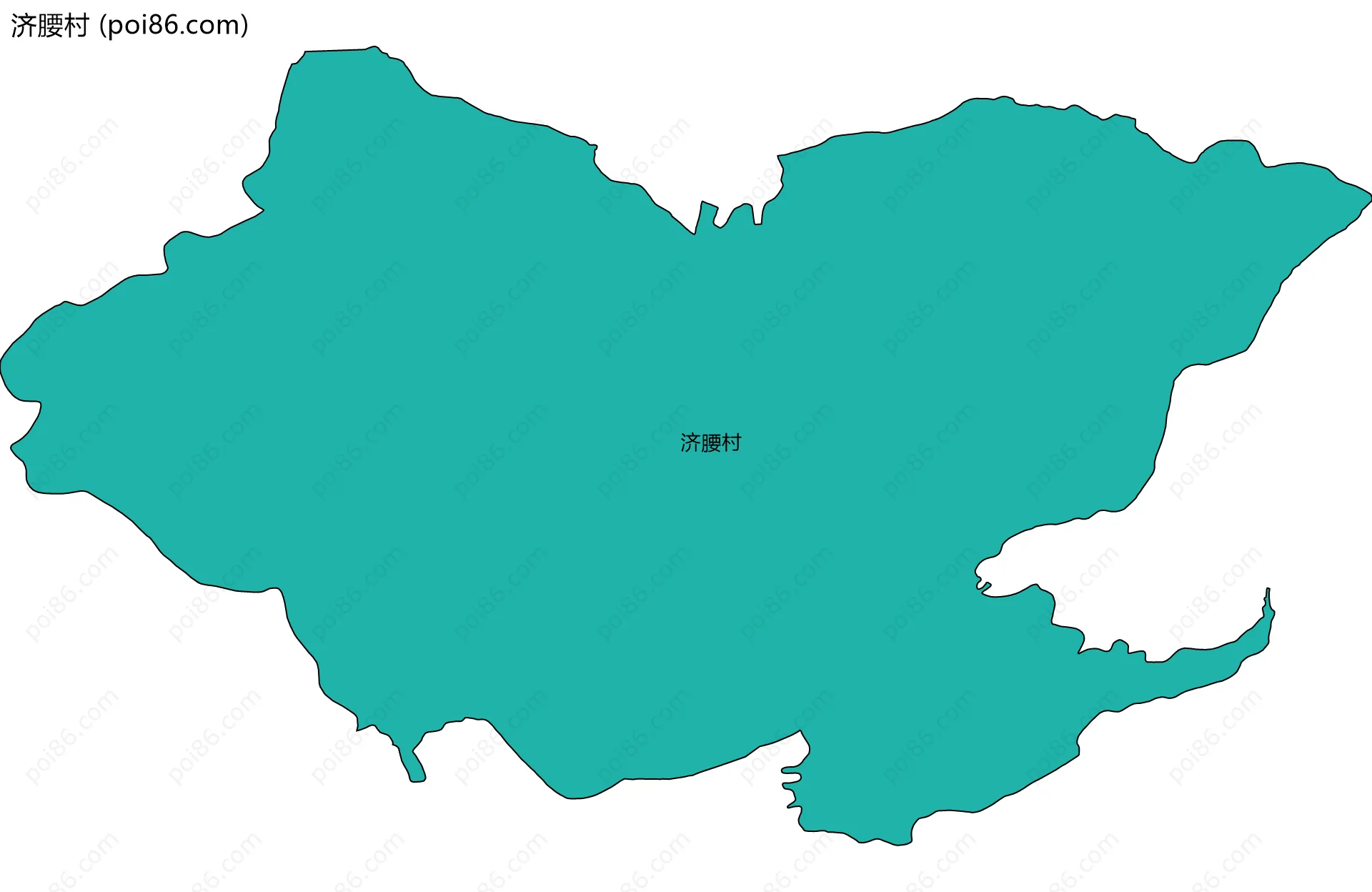 济腰村边界地图