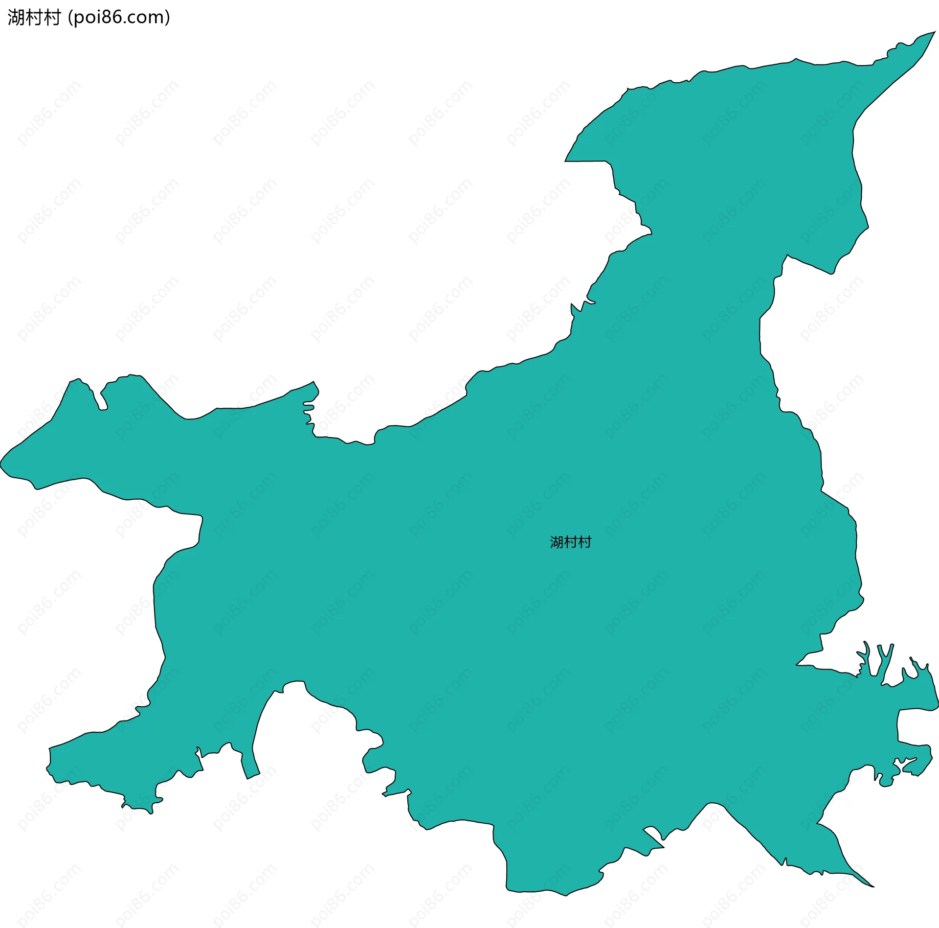 湖村村边界地图