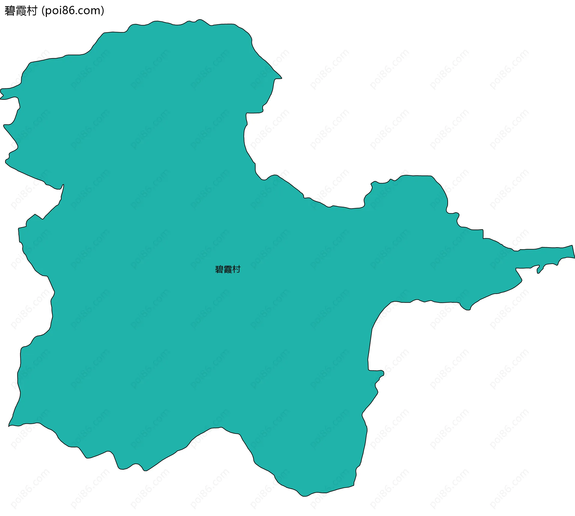 碧霞村边界地图