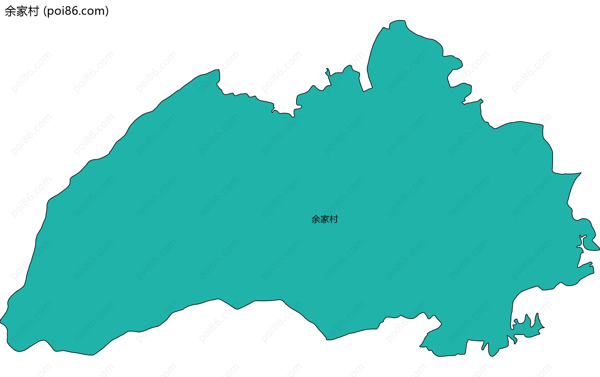 余家村边界地图