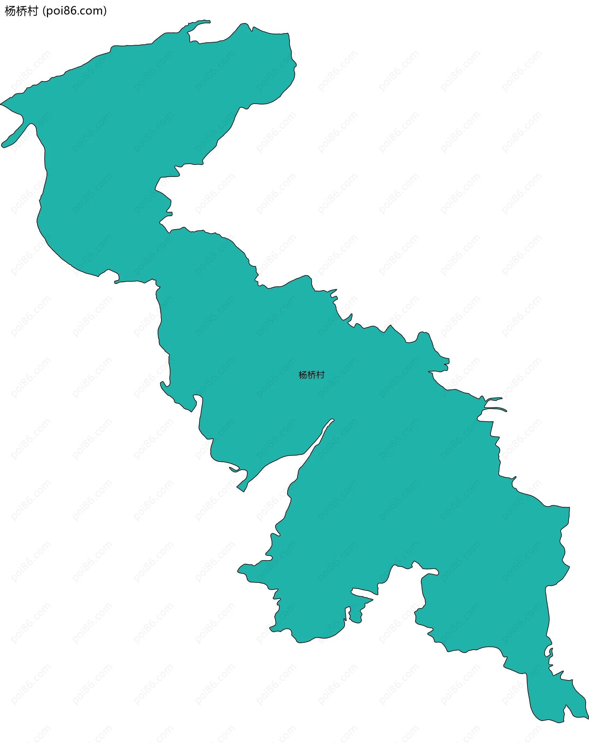 杨桥村边界地图