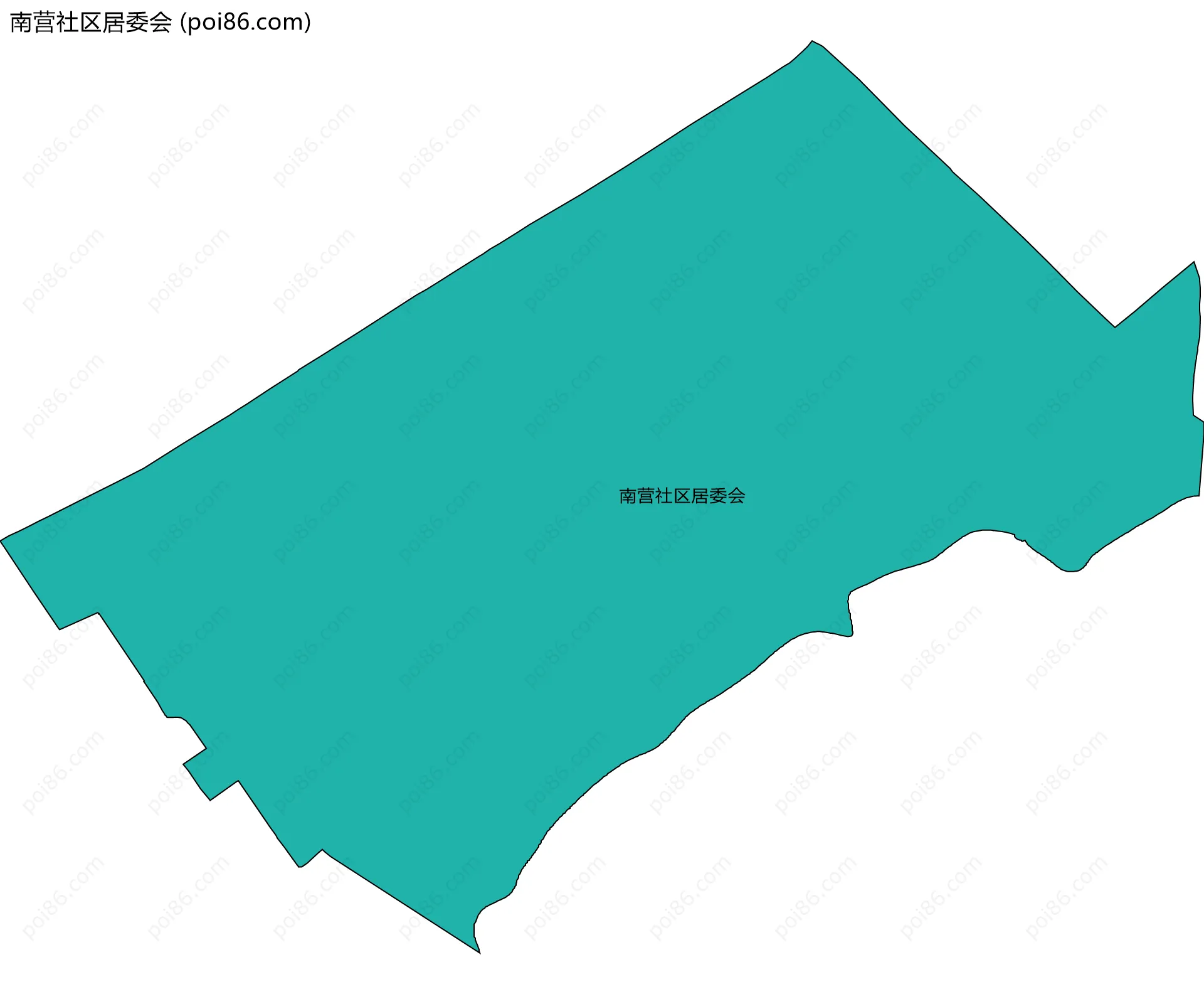 南营社区居委会边界地图